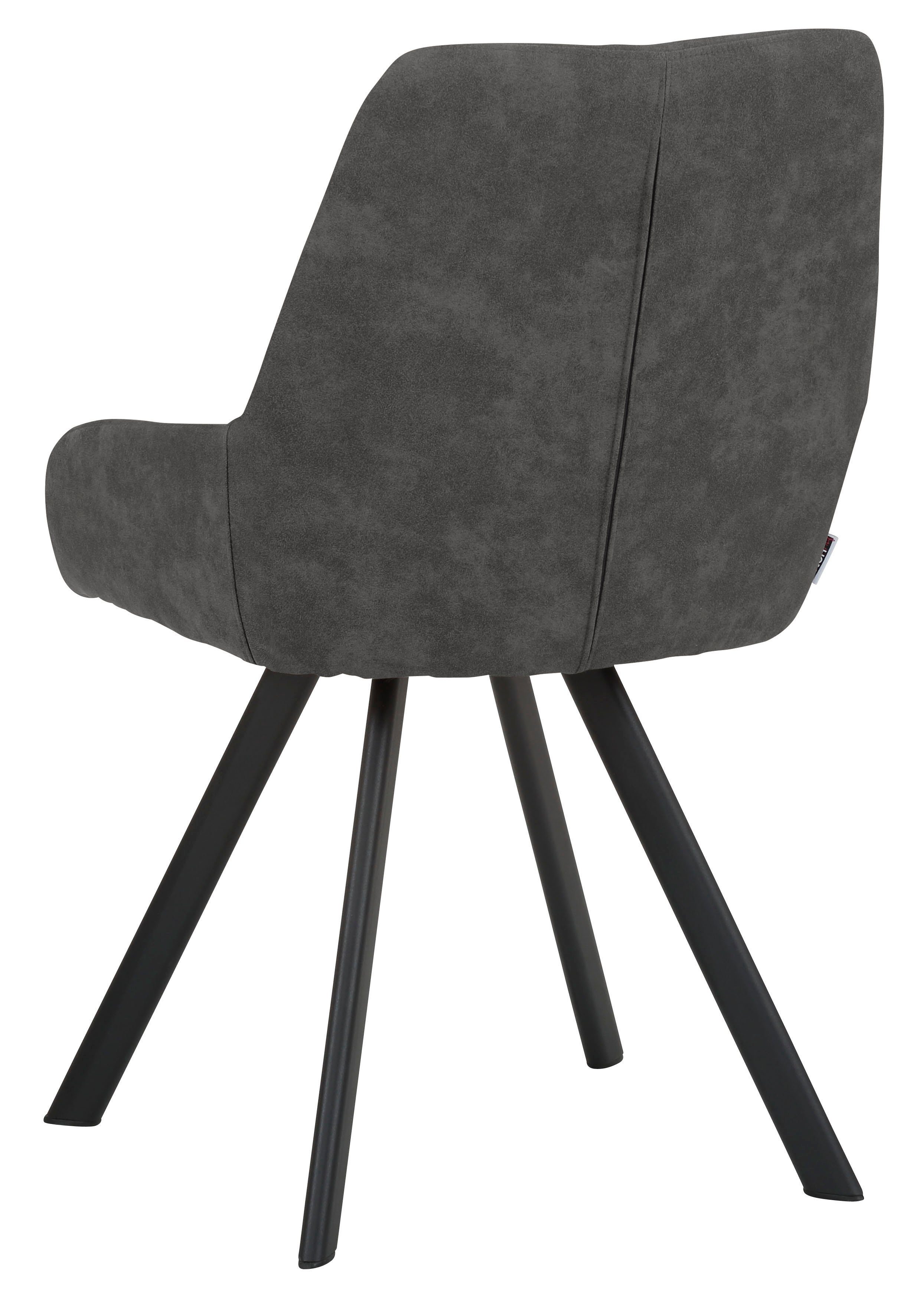 Sitzhöhe mit 47 cm schwarzen Set, Esszimmerstuhl INOSIGN Metallbeinen, Sandra, im 2er