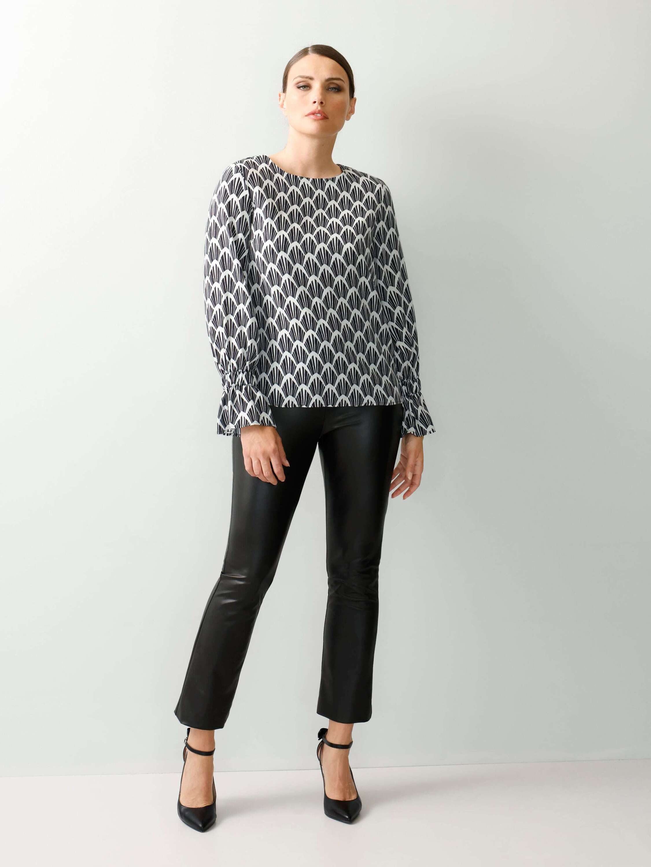 Alba Moda Schlupfbluse Bluse in Alloverprint
