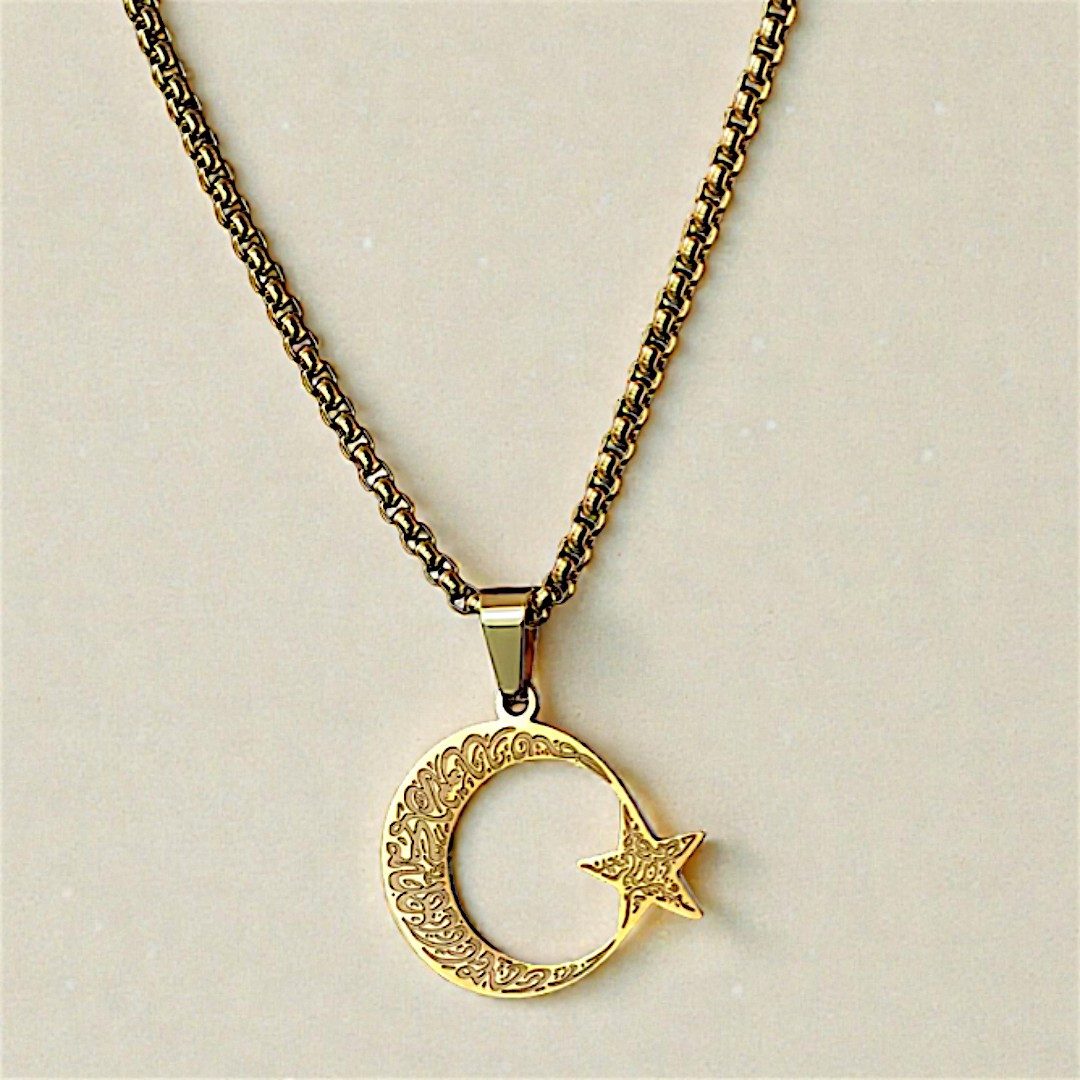 Medusa Accessoires Charm-Kette Ayyildiz Edelstahl Halskette