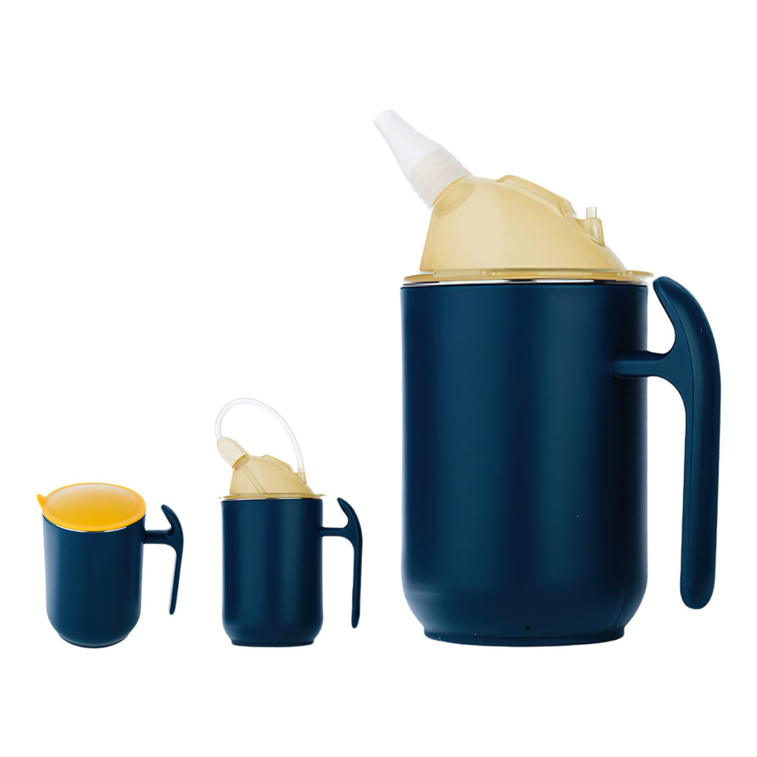 Refttenw Schnabelbecher Trinkhalmbecher für flüssige Lebensmittel, auslaufsicherer Becher