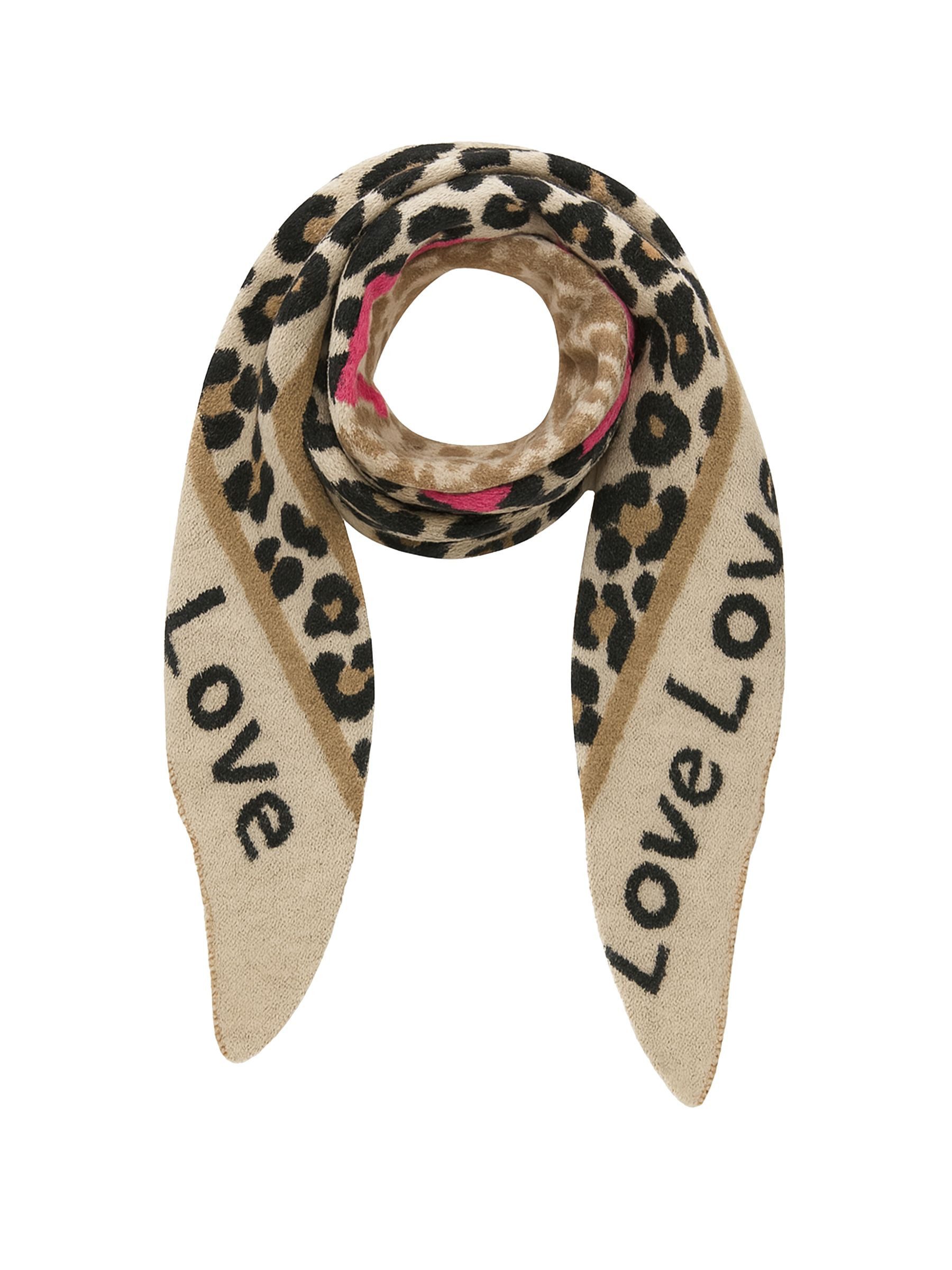 Faera Modeschal Animal Love Dreieckstuch elastischer Strick Leo Muster, 814 günstig online kaufen