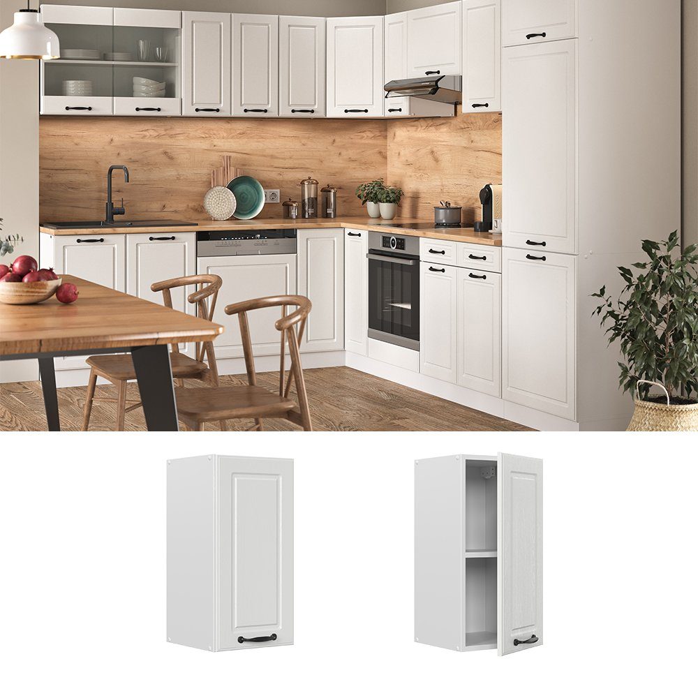Vicco Hängeschrank R-Line, Weiß Landhaus/Weiß, 30 günstig online kaufen
