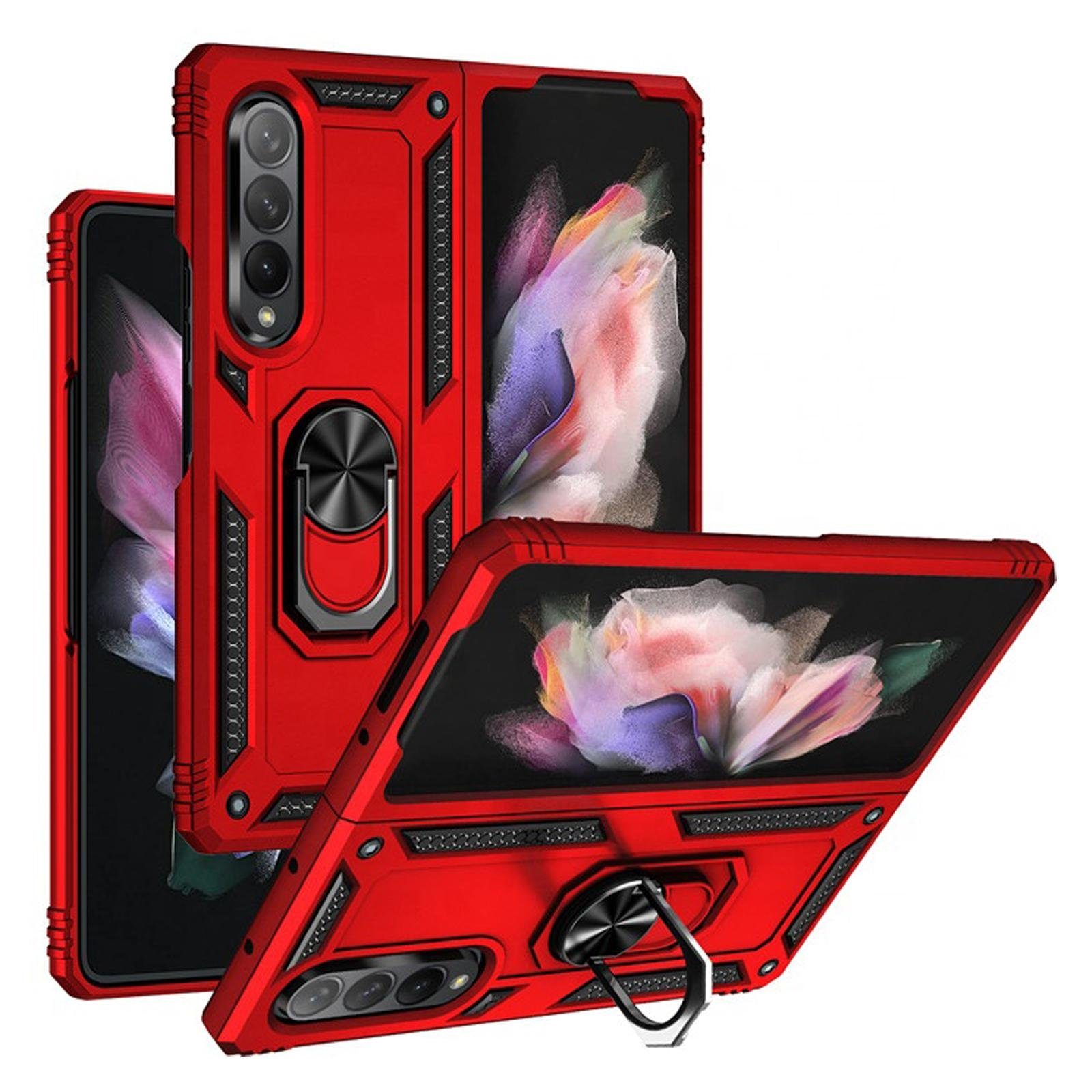 Numerva Handyhülle Schutz Hülle für Samsung Galaxy Z Fold 3 5G, Outdoor Case Panzer Hülle Bumper Cover