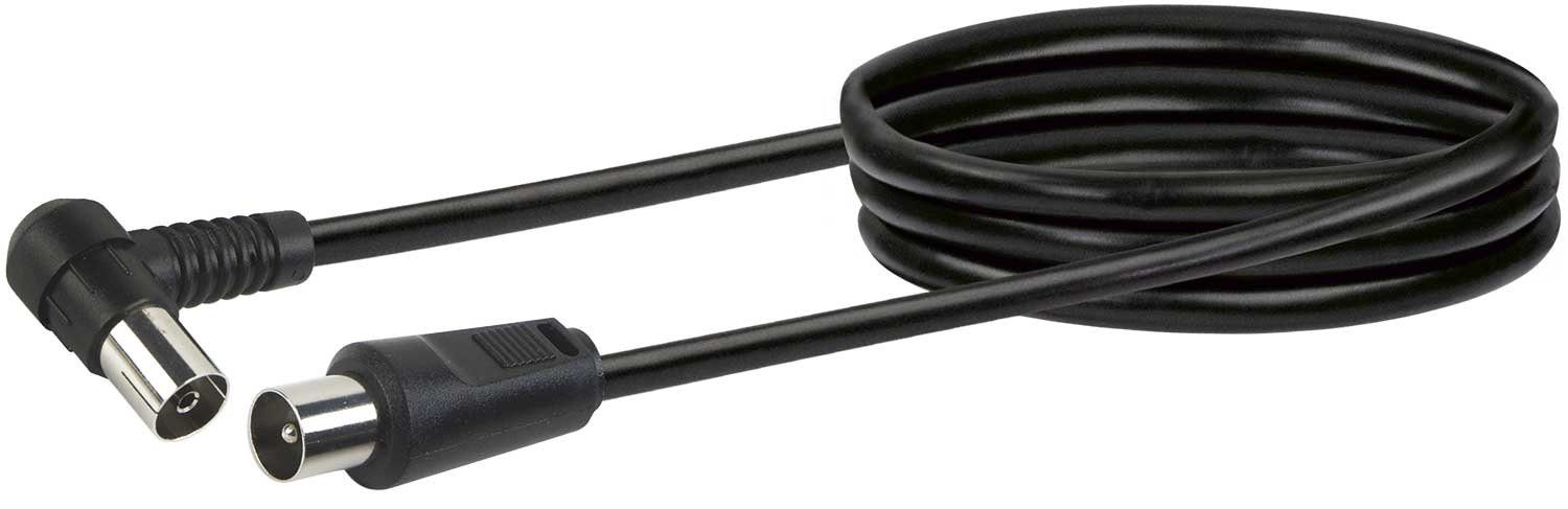 Schwaiger KVKW15 533 SAT-Kabel, IEC Stecker, (150 cm), 2-fach geschirmt