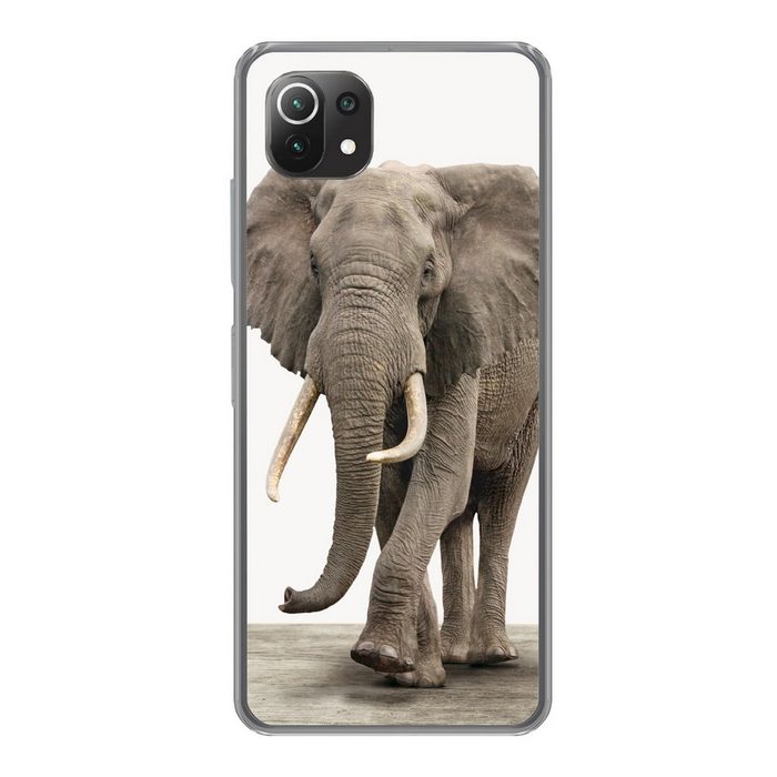 MuchoWow Handyhülle Elefant - Kinder - Tiere - Mädchen Phone Case Handyhülle Xiaomi Mi 11 Lite Silikon Schutzhülle