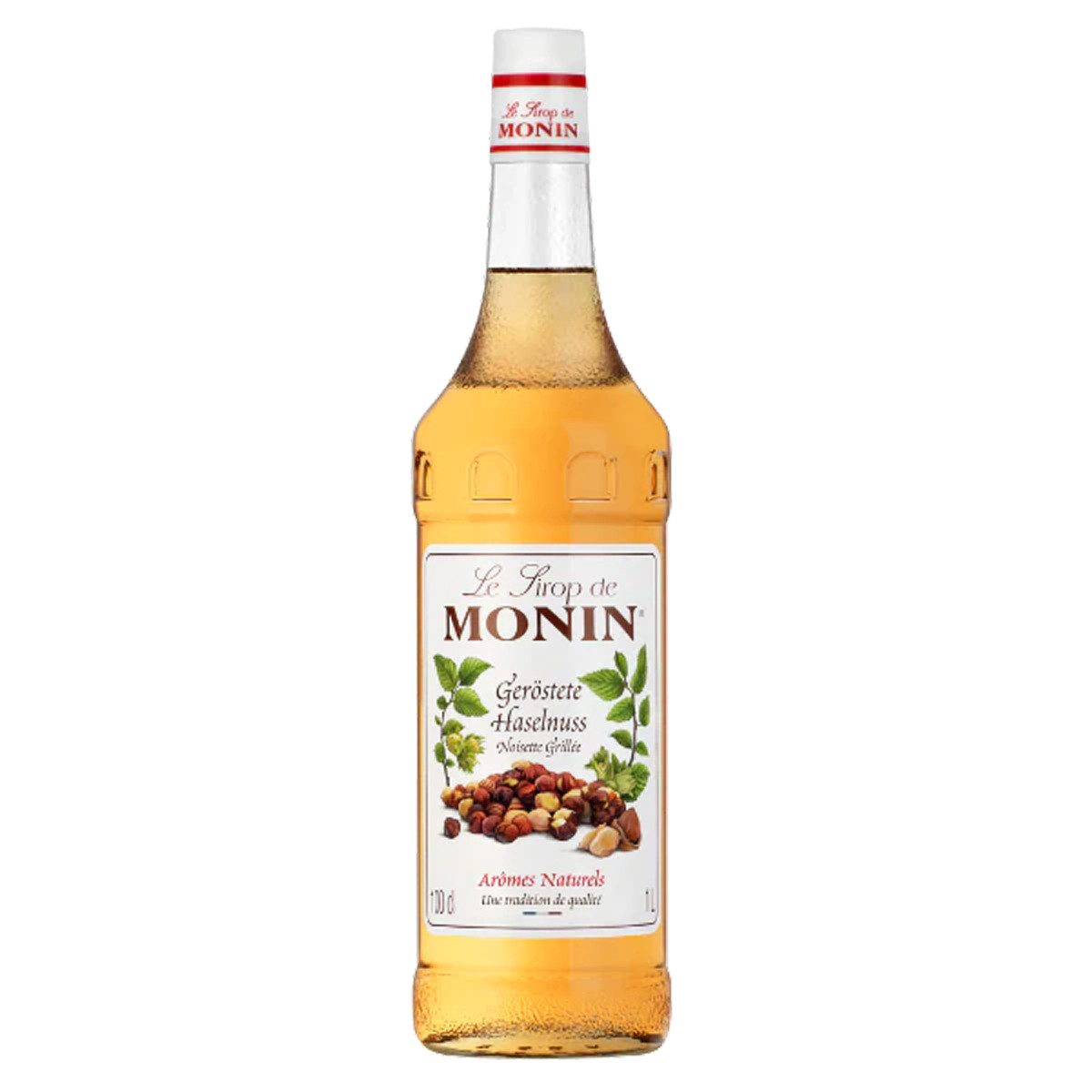 MONIN Getränke-Sirup, Monin geroestete Haselnuss Sirup ideal fuer Kaffee fein lecker 1000 ml