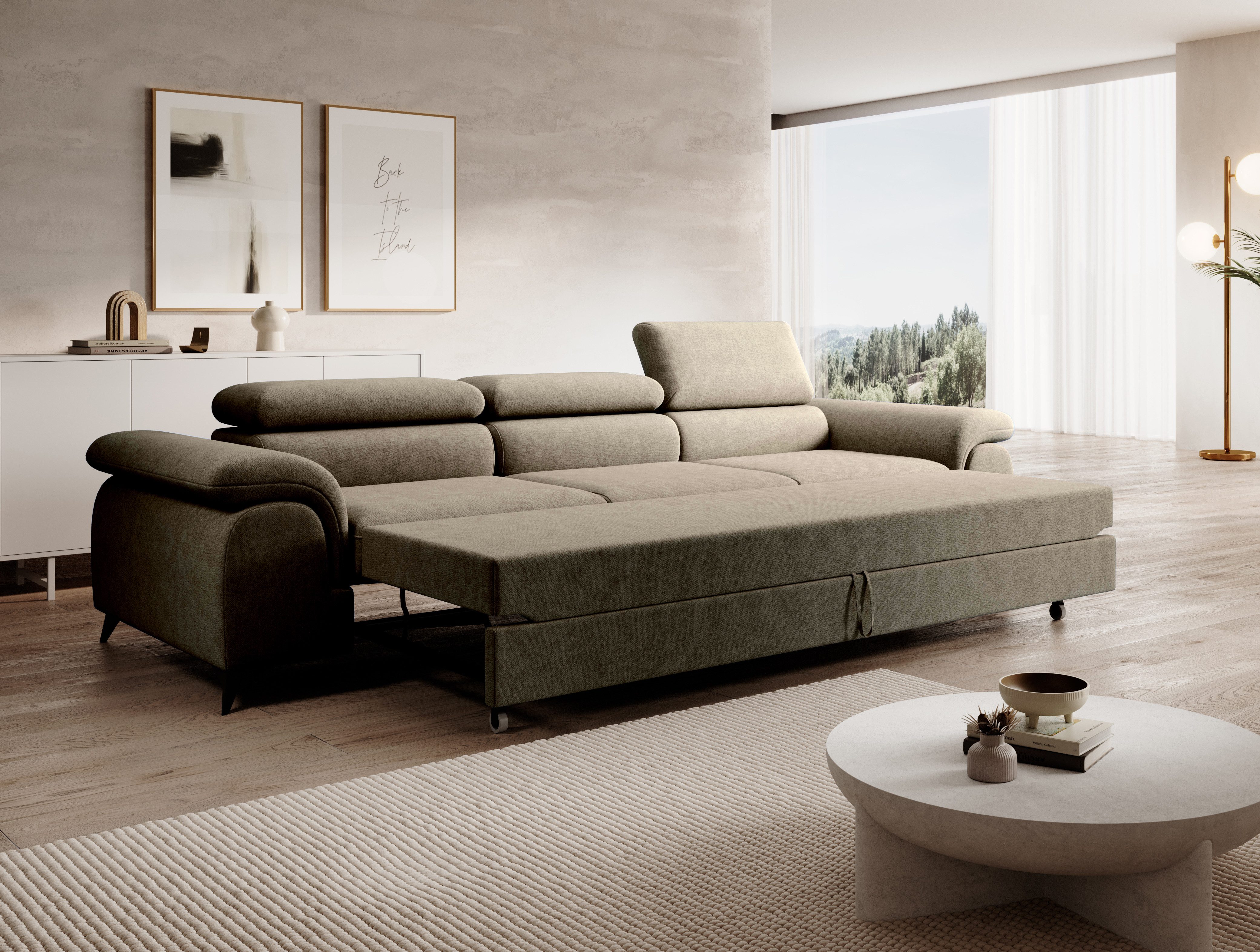 NEXT COLLECTION Sofa Plaza 3, Hohe Metallfüße, Elegante moderne Form, mit S günstig online kaufen