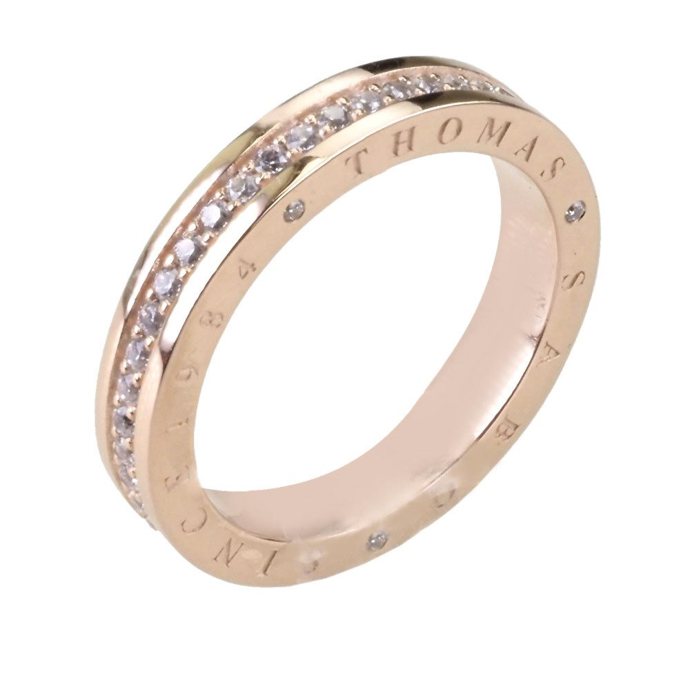 Silberring rosegoldfarben Damen TR2254-416-14-56 Ringgröße 56