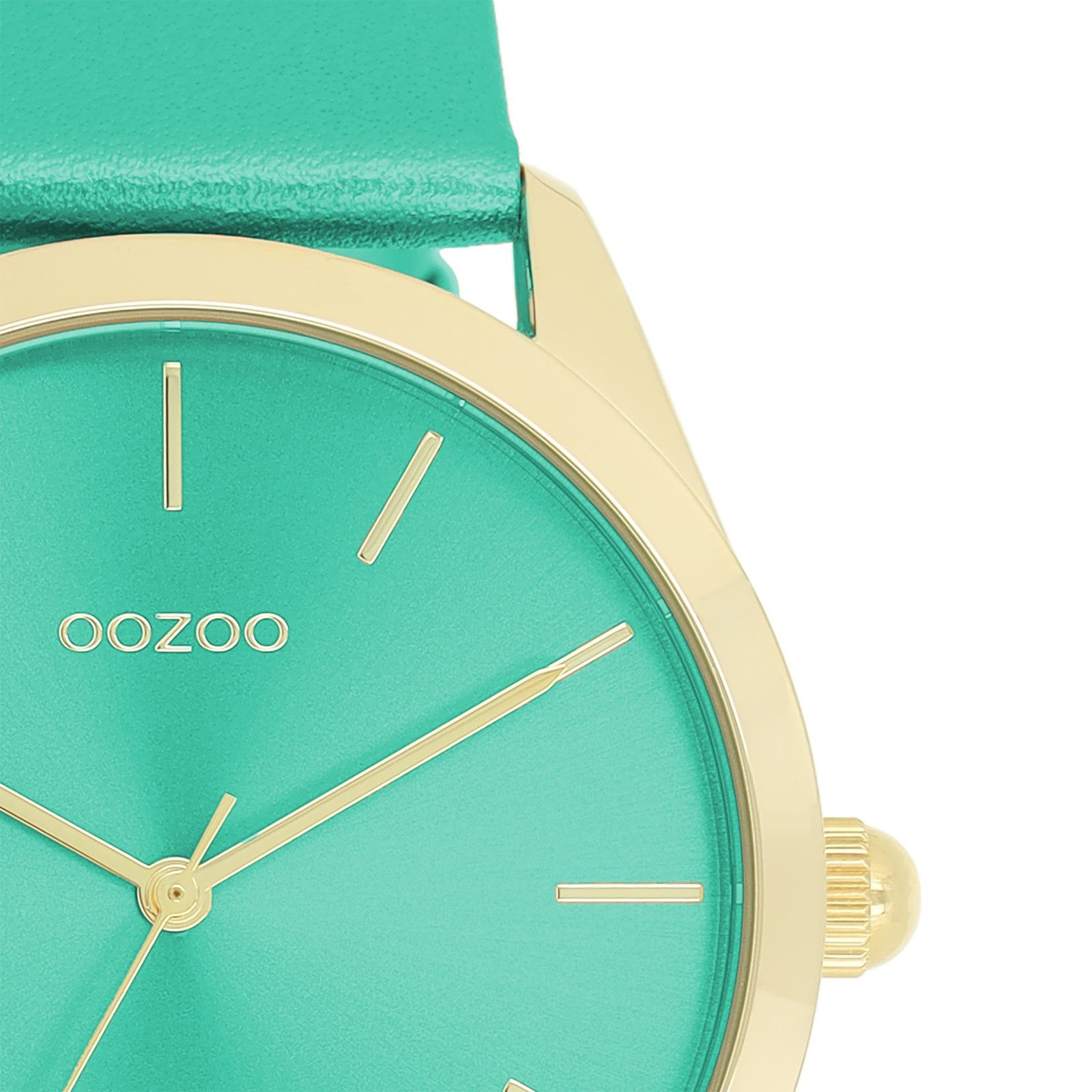 OOZOO Quarzuhr Oozoo Damen Armbanduhr Timepieces Analog, (Analoguhr), Damenuhr rund, groß (ca. 40mm) Lederarmband, Fashion-Style
