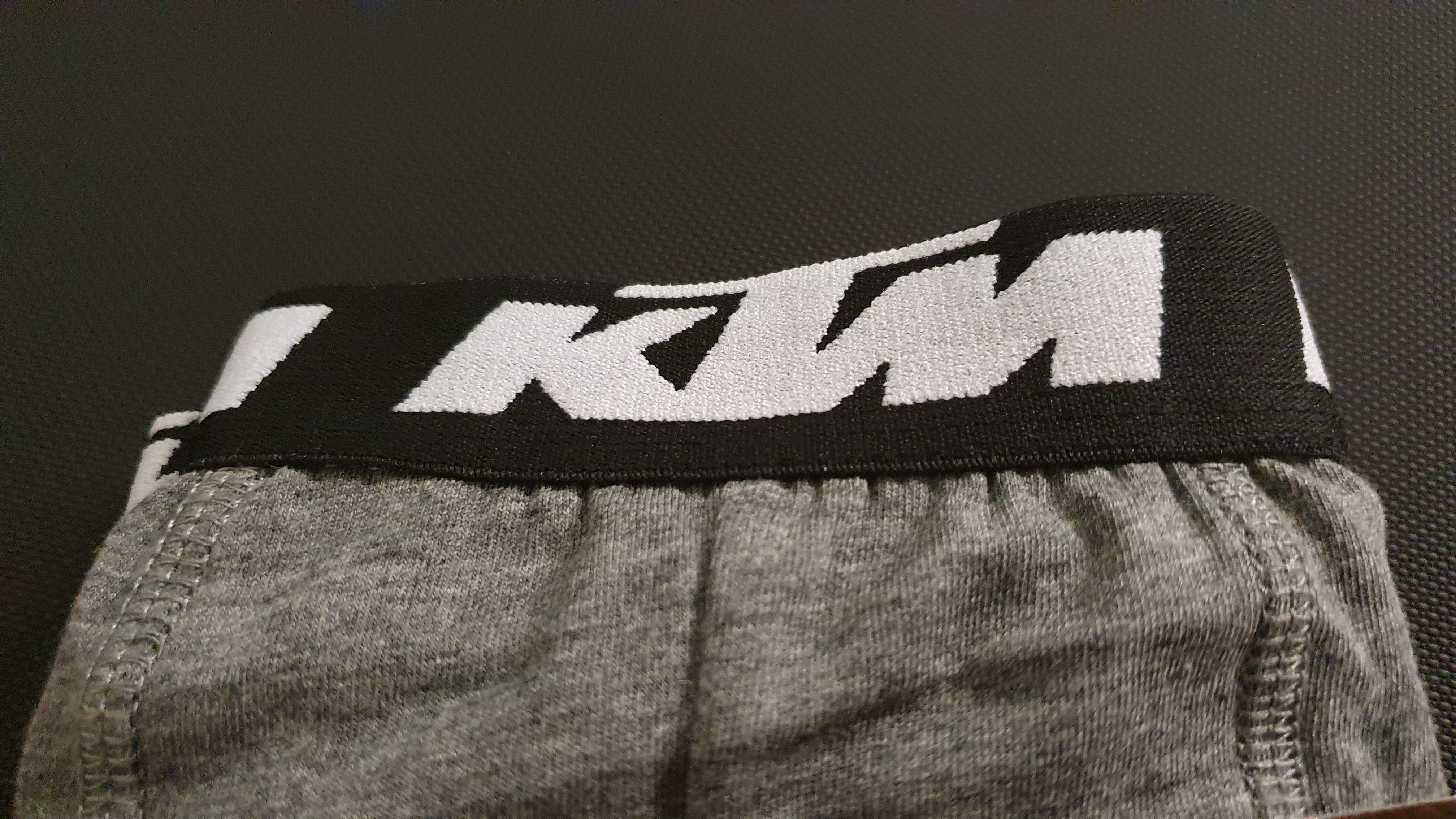 KTM Boxershorts Men Hüft-Shorts Basic Unterhose Outdoorsport (2er-Pack) mit Logo auf dem Taillenbund