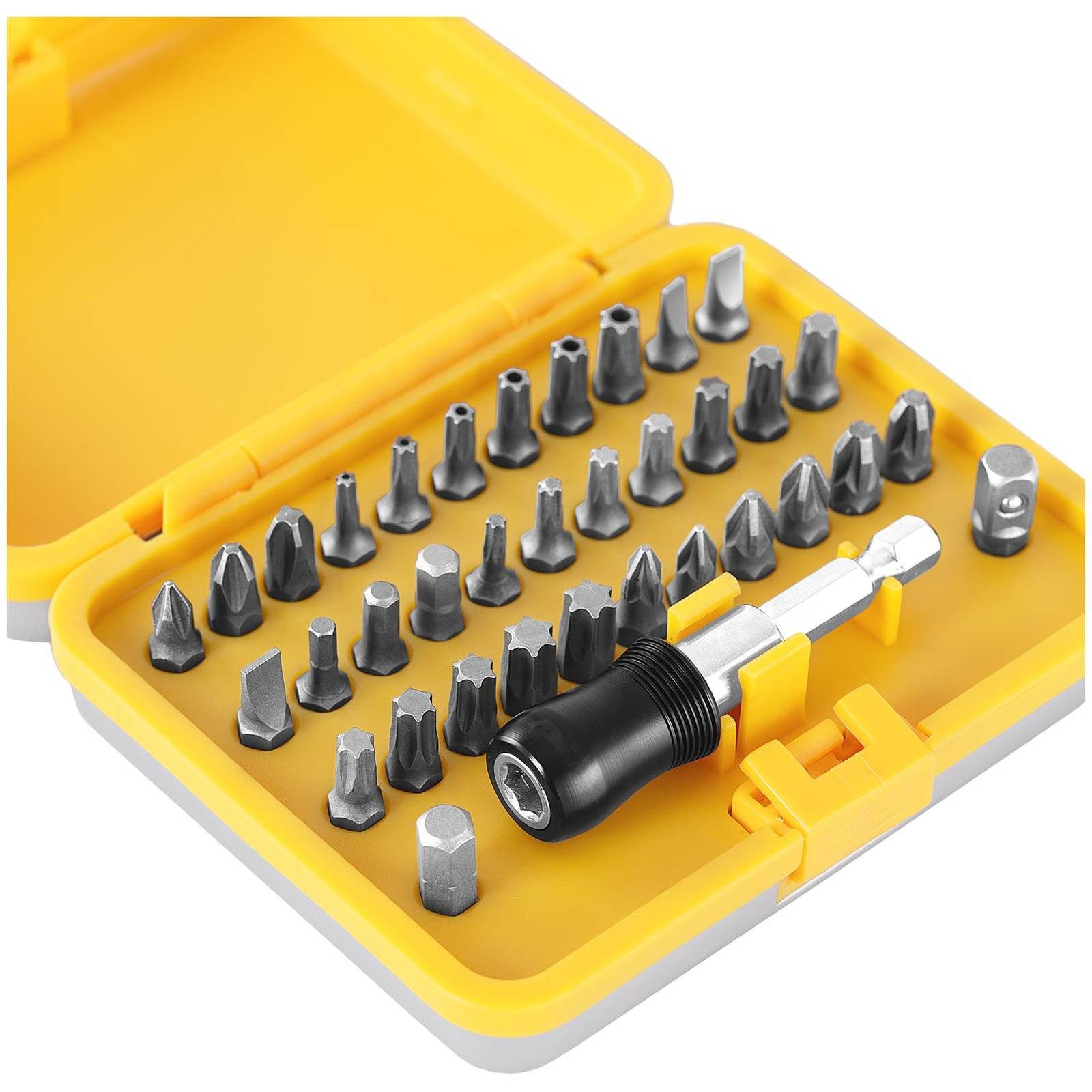 MSW Bit-Set 34-teilig Schraubendreher Bit Satz Bit Set Aufsatz Allzweck-Bit-Set