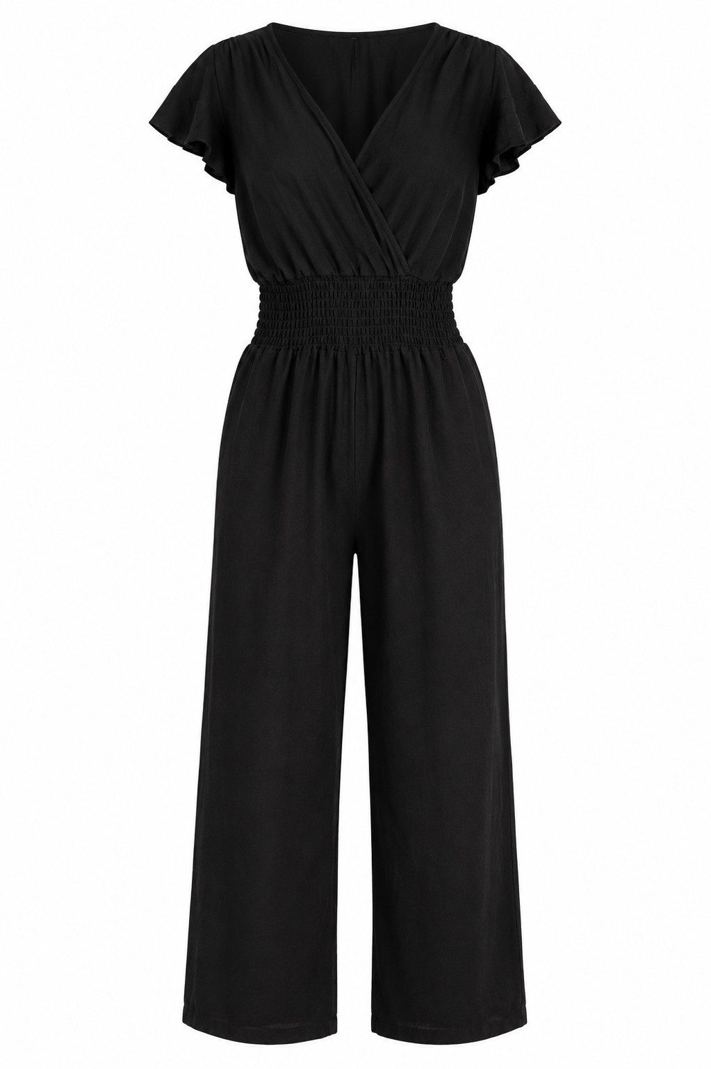 ITALY VIBES Jumpsuit - sommerlicher Overall für Damen mit Smokbund - luftiger Einteiler