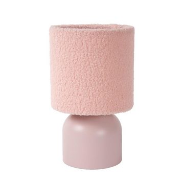 click-licht Tischleuchte Tischleuchte Woolly in Rosa und Schwarz E14, keine Angabe, Leuchtmittel enthalten: Nein, warmweiss, Tischleuchte, Nachttischlampe, Tischlampe