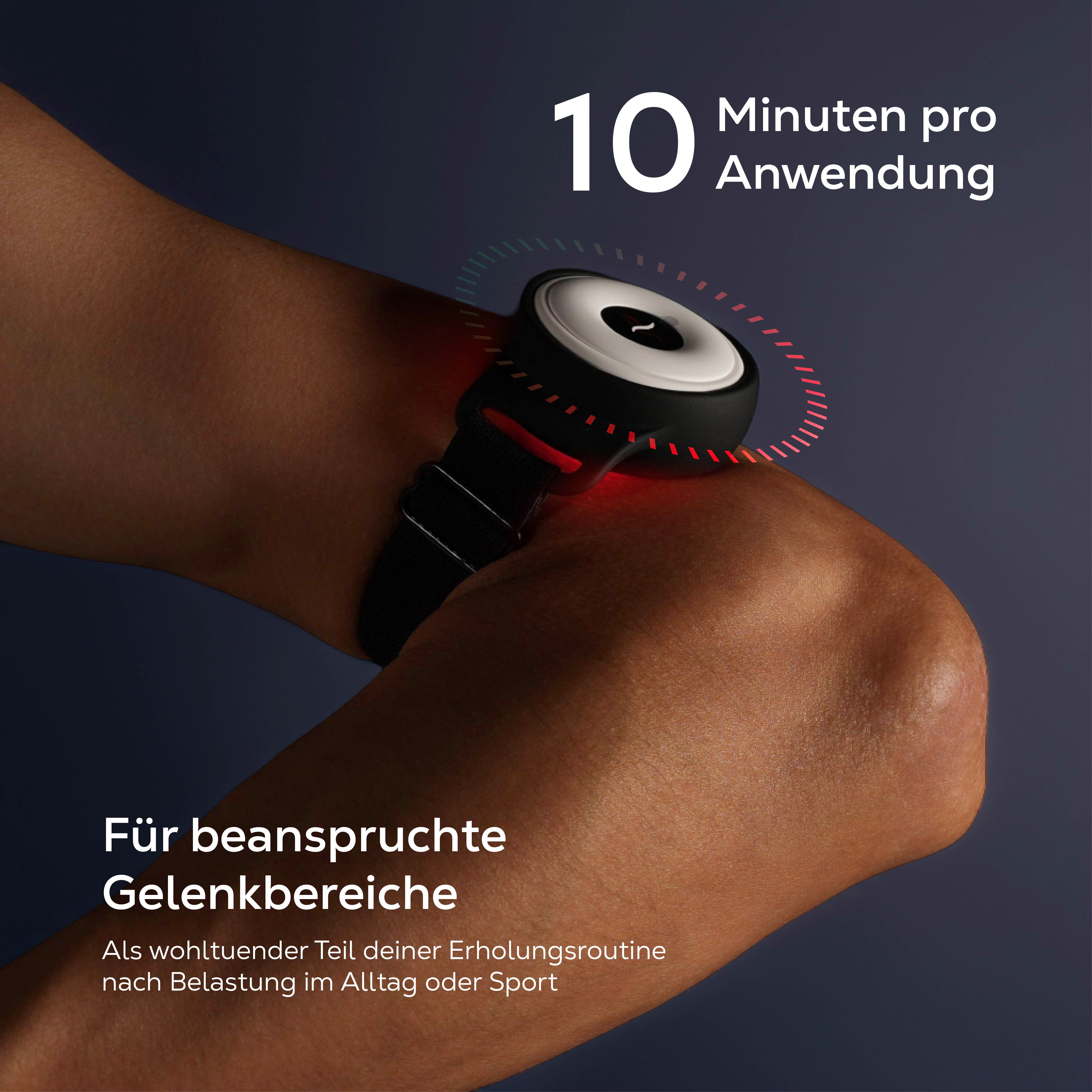 heilys® Lichttherapiegerät PowerDot, 1-tlg., entwickelt & getestet in Deutschland, kabellos, Muskeln, Gelenke & punktuelle Anwendung, Mini Rotlichtlampe
