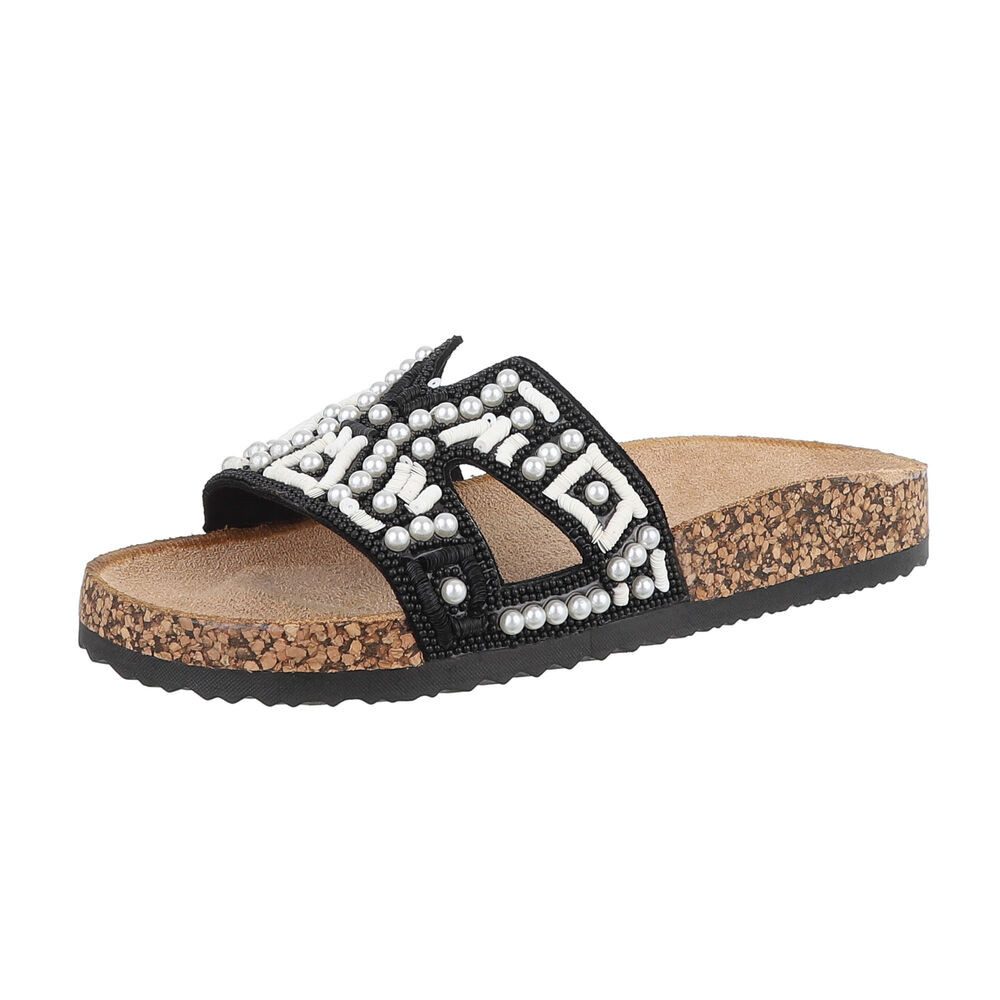 Ital-Design Damen Mules Freizeit Pantolette (86706631) Flach Pantoletten in günstig online kaufen