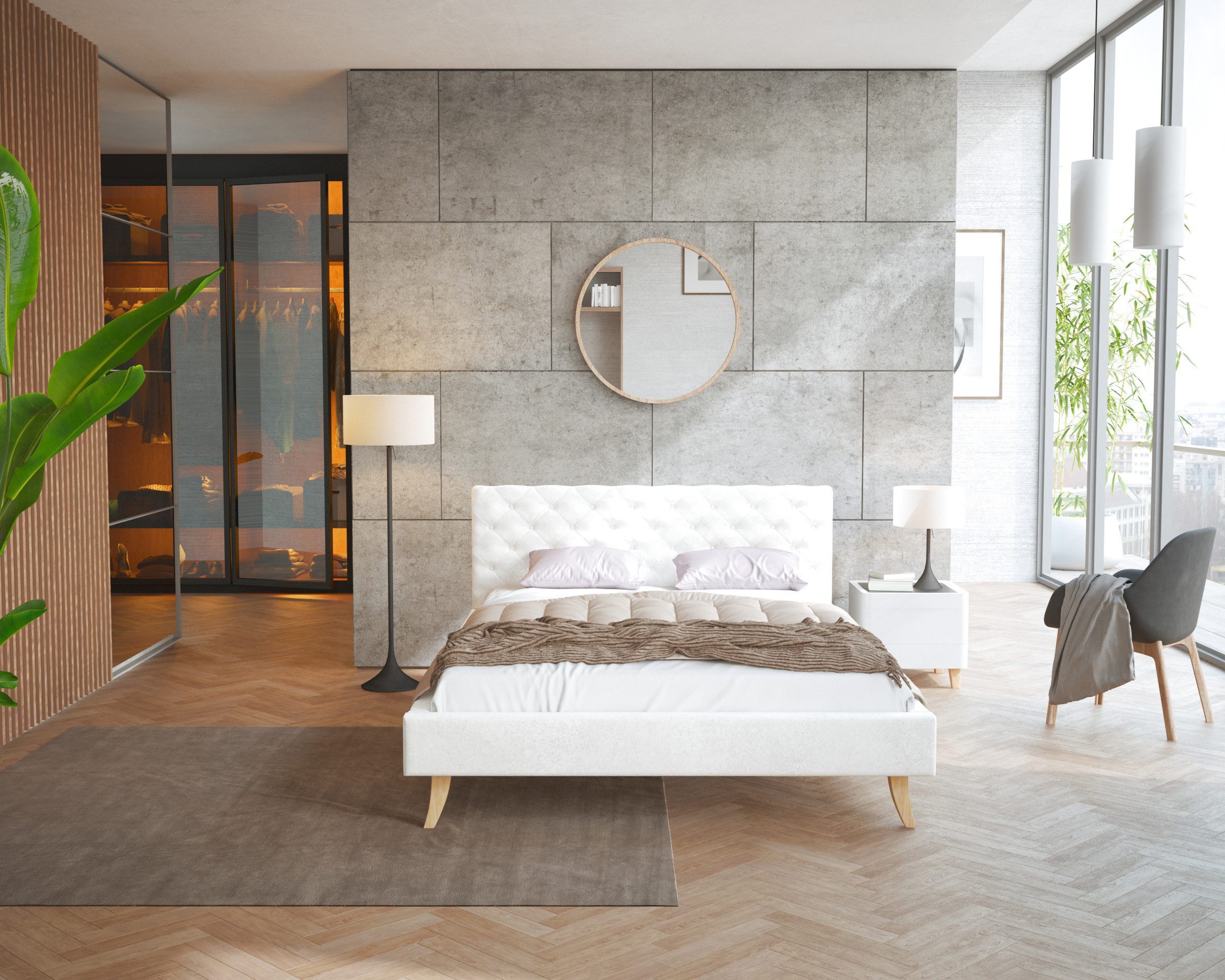FDM Polsterbett Kalifornia Bettrahmen 120x200, 140x200, günstig online kaufen