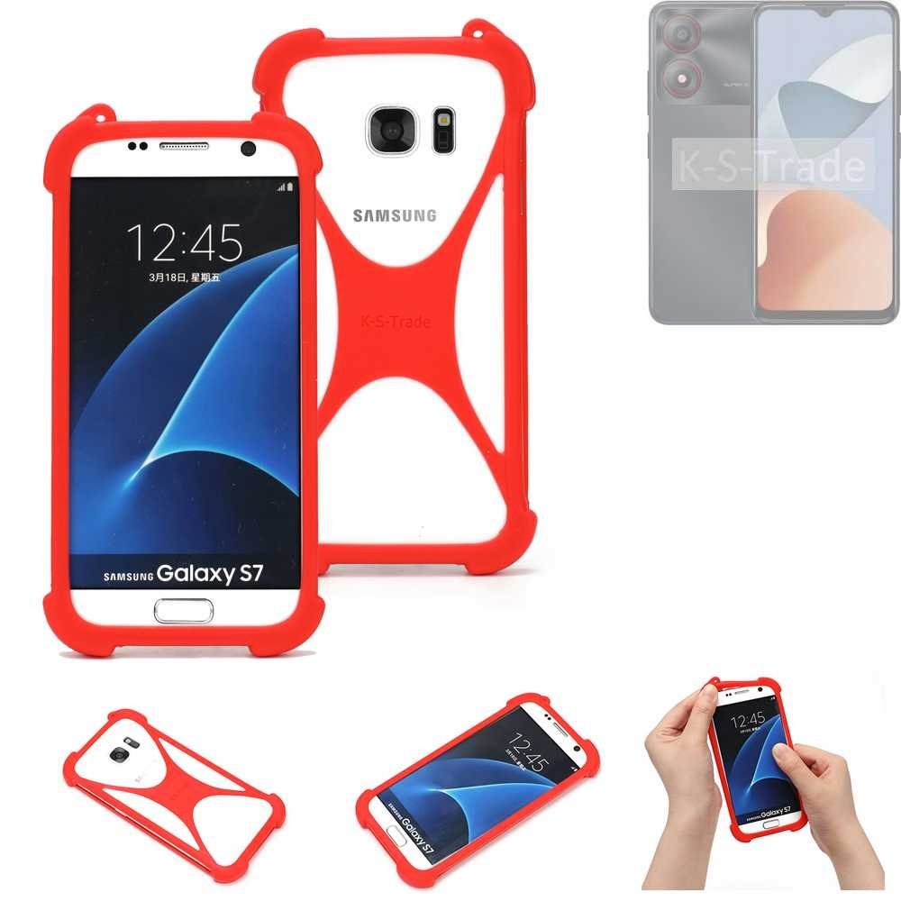 K-S-Trade Handyhülle für ZTE Blade A34, Handy-Hülle Schutz-Hülle Bumper Silikon Schutz Hülle Cover Case