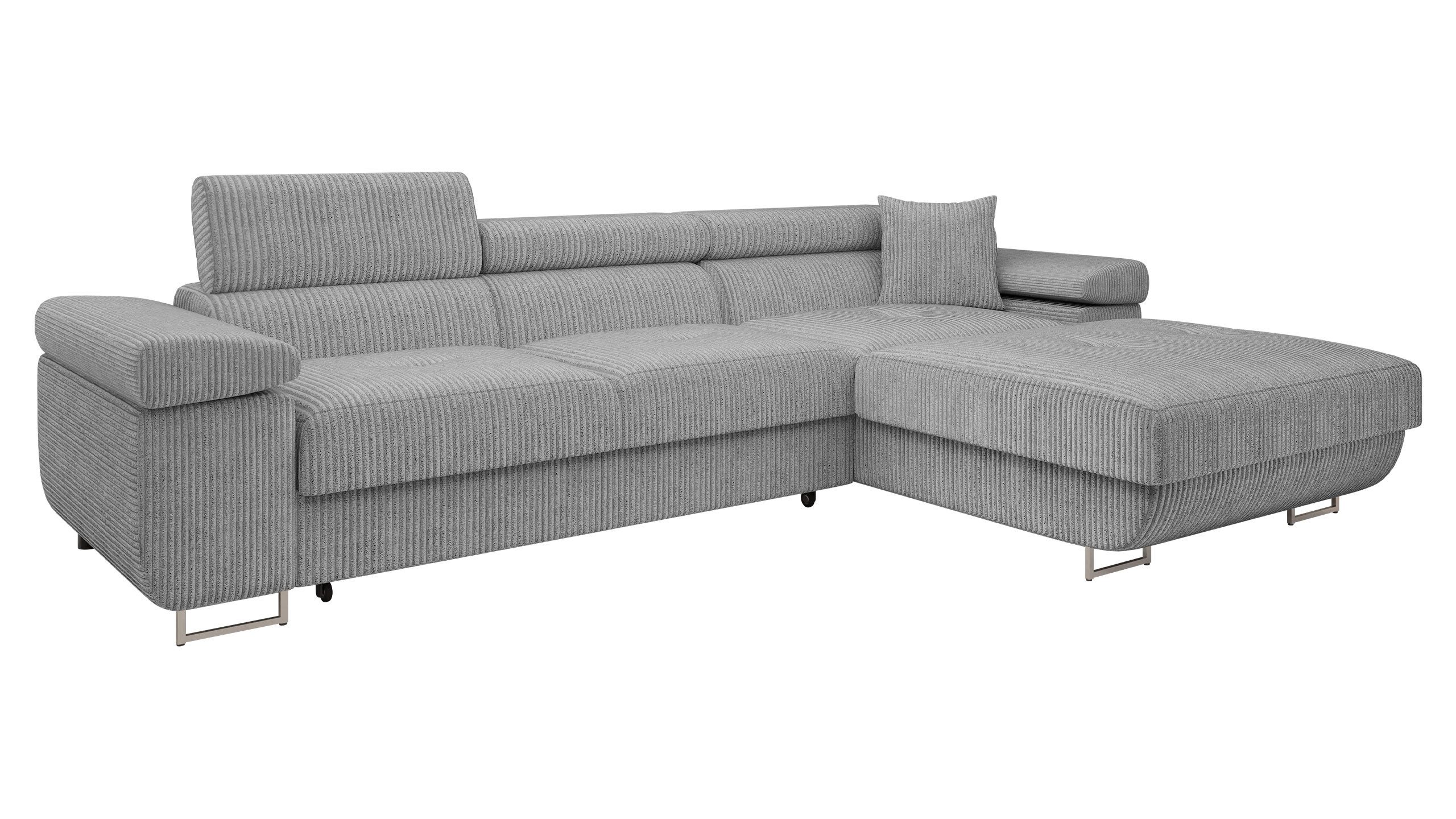 MIRJAN24 Ecksofa Torezio Mini Cord, mit Bettkasten und Schlaffunktion, Eins günstig online kaufen