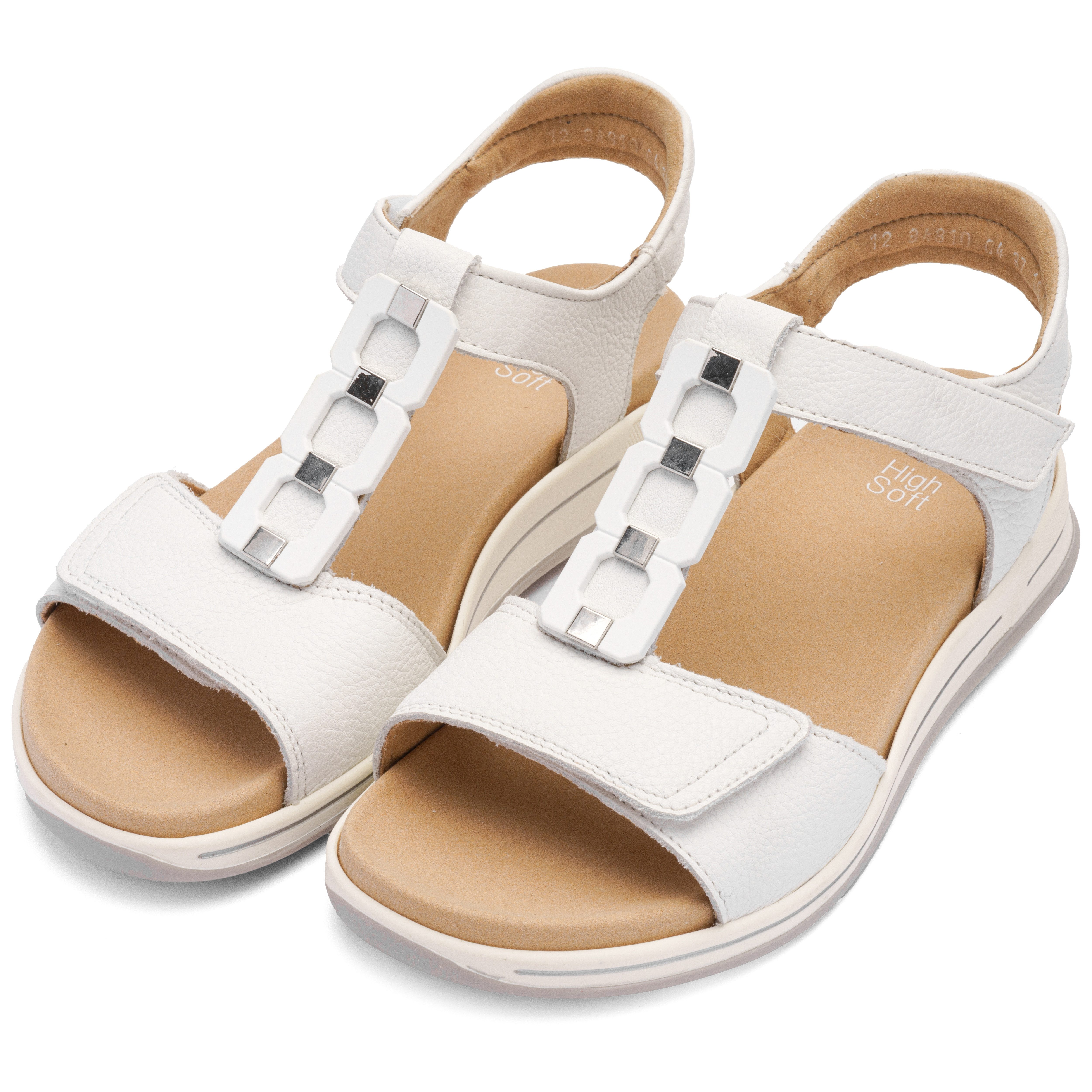 Ara OSAKA-S Keilsandalette Keilabsatz, Riemchensandale mit High Soft-Funktion, H-Weite