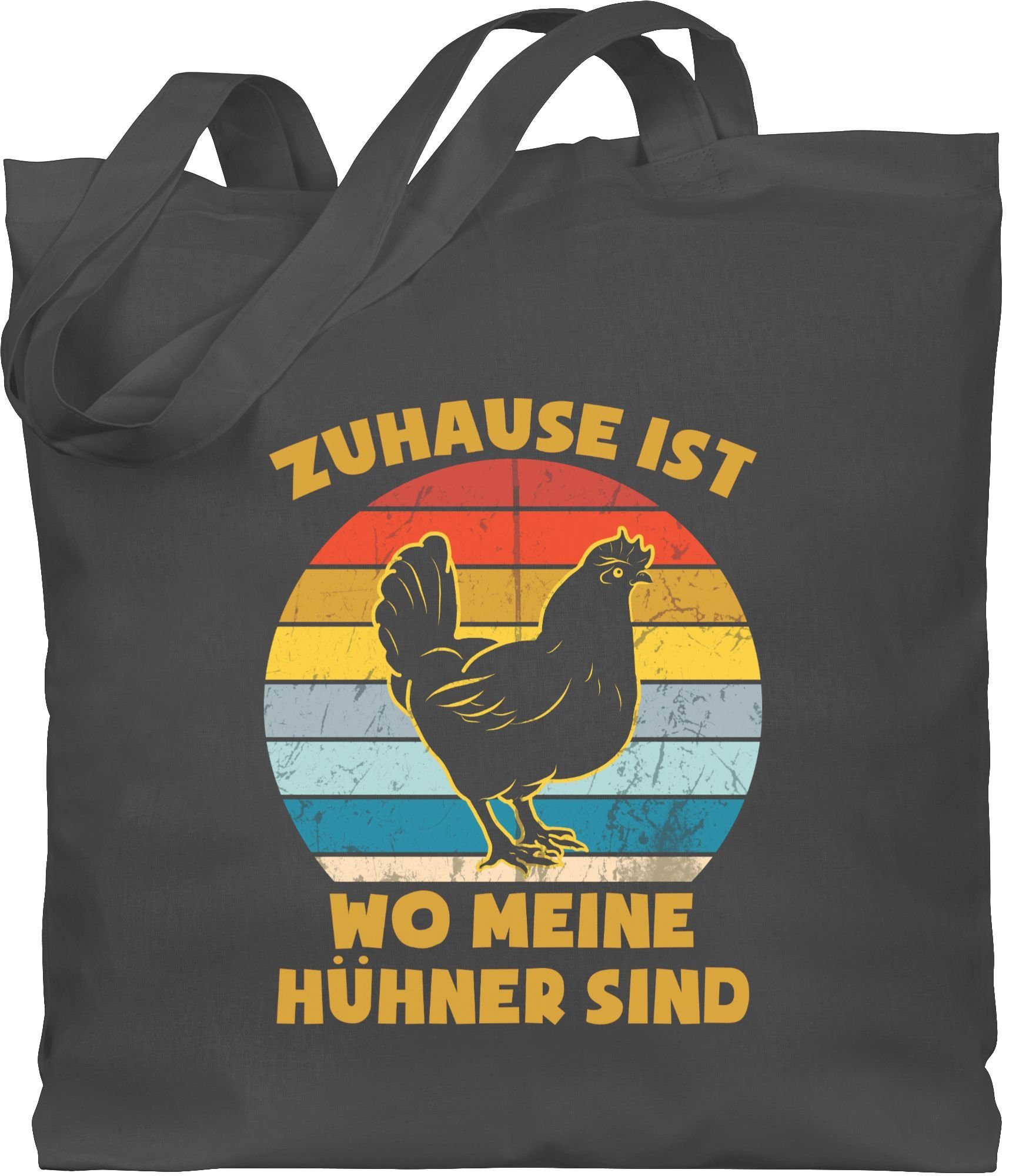 Shirtracer Umhängetasche »Zuhause ist wo meine Hühner sind Henne