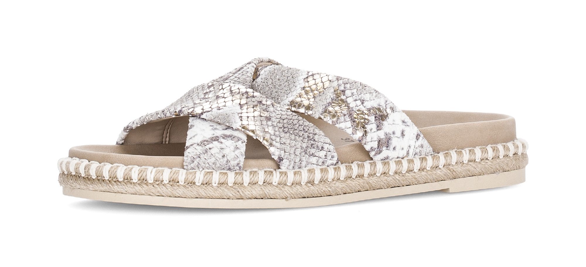 Gabor Pantolette Plateau, Sommerschuh, Schlupfschuh in modischer Optik