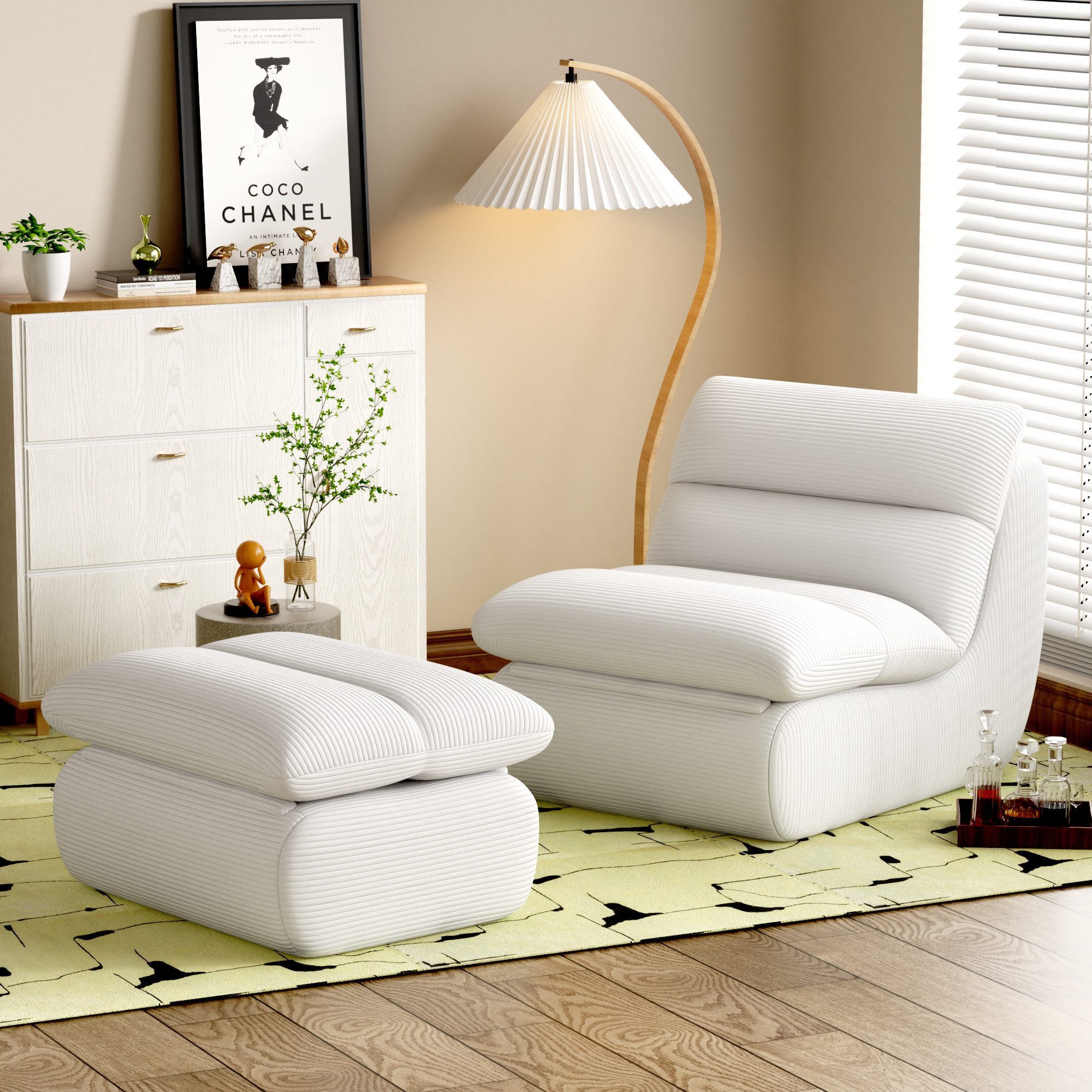 STILVORA Sitzsack Relaxsessel cord Lazy sofa günstig online kaufen
