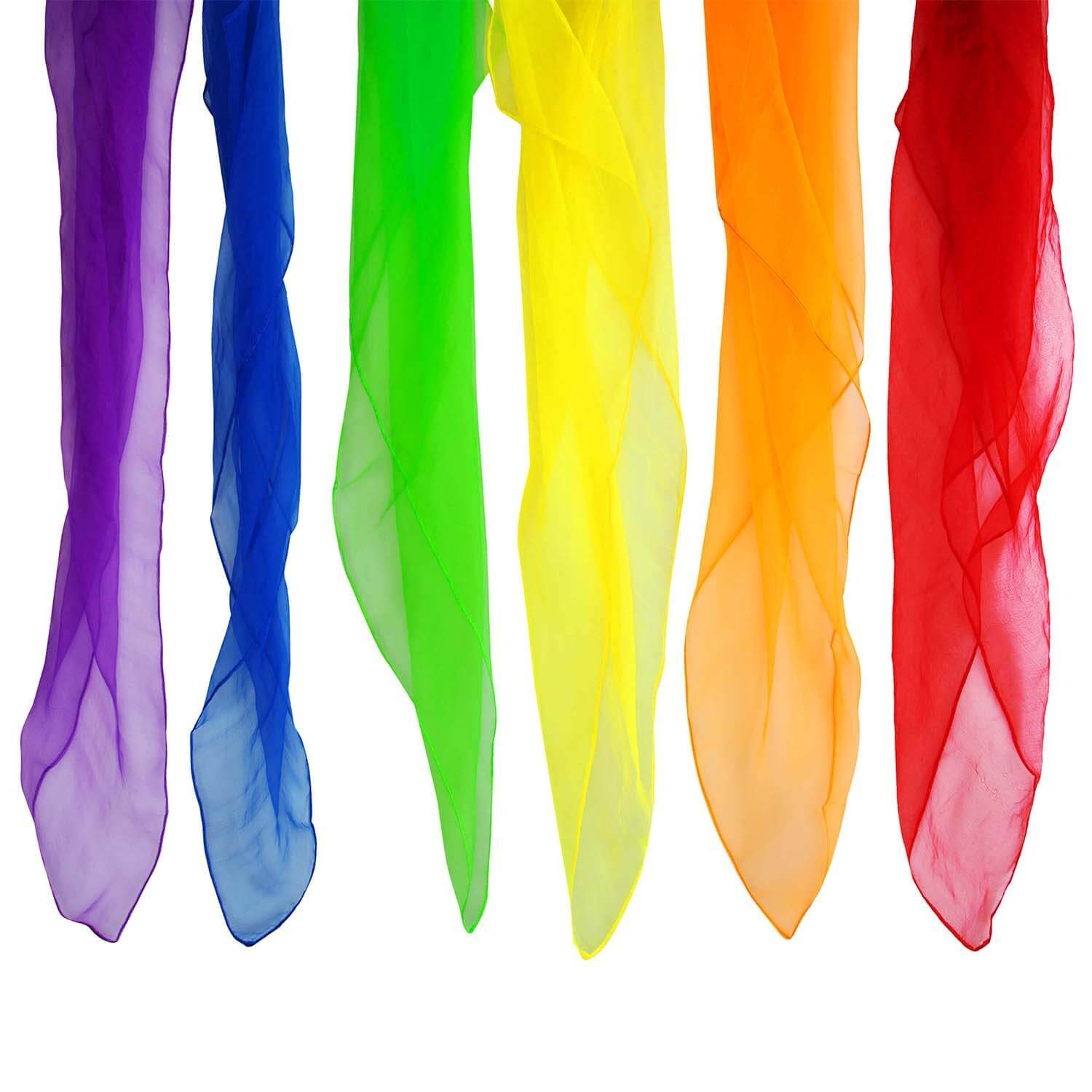 Diabolo Freizeitsport Spiel Jongliertücher 60cm (6er Set)