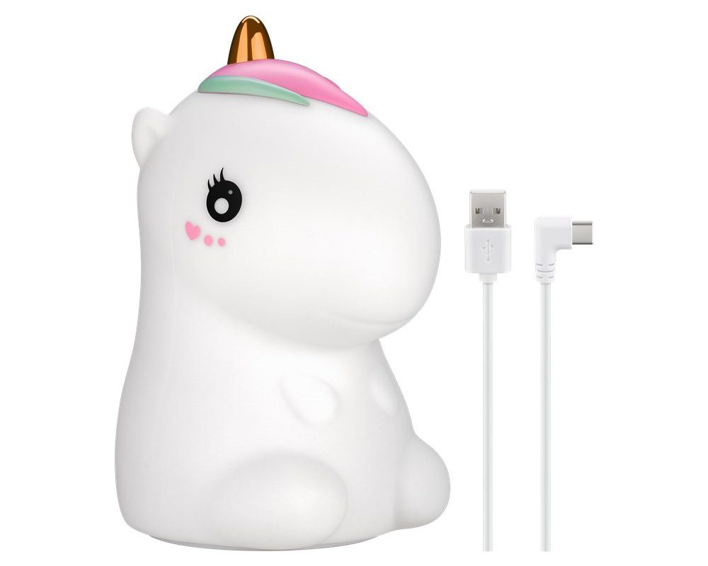 Goobay LED Nachtlicht EINHORN, Farbwechsler, mit Farbwechsel und Touch-Sensor