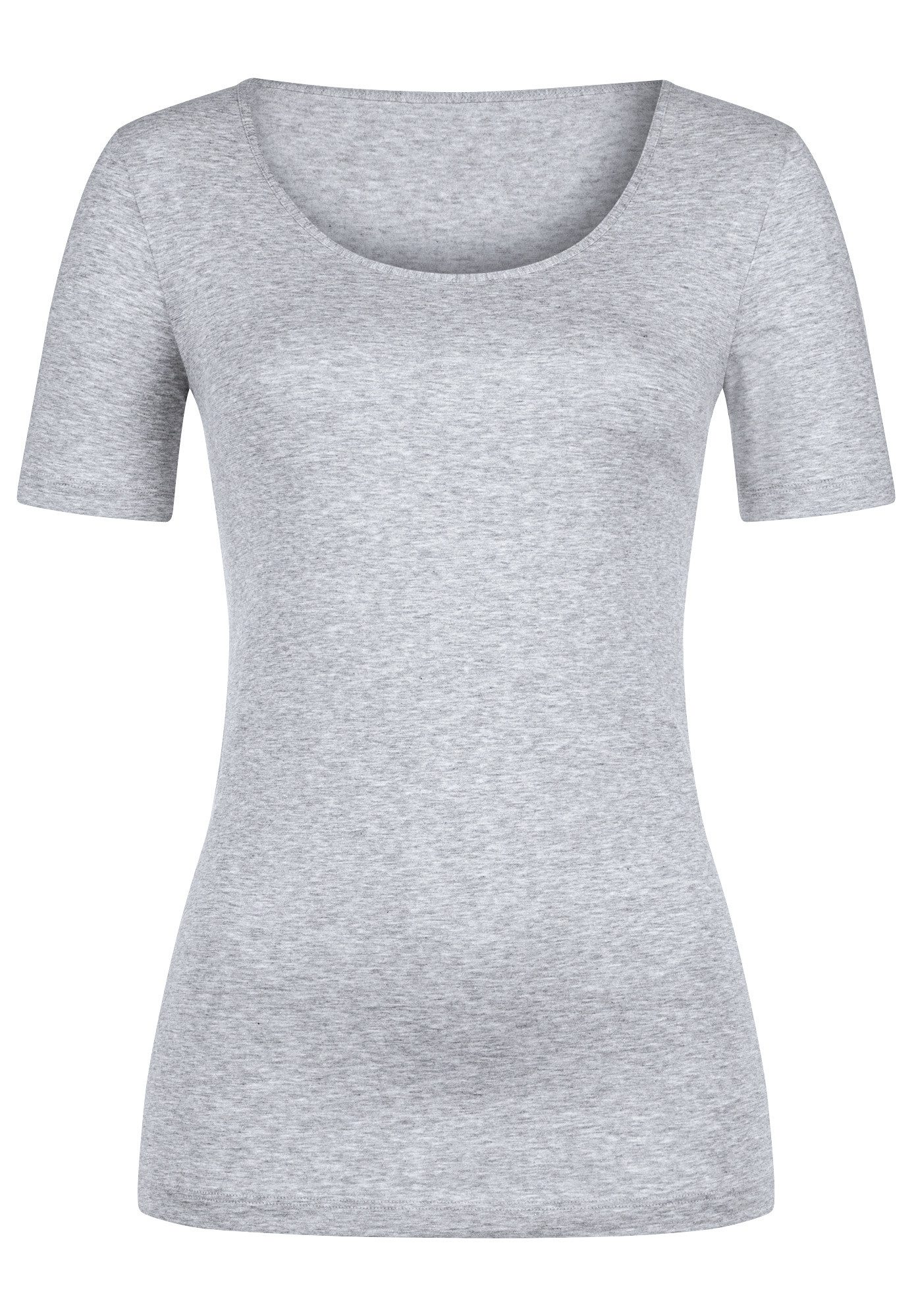 Mey Kurzarmshirt Cotton Pure Rundhalsausschnitt, Halbarm, Legere Passform