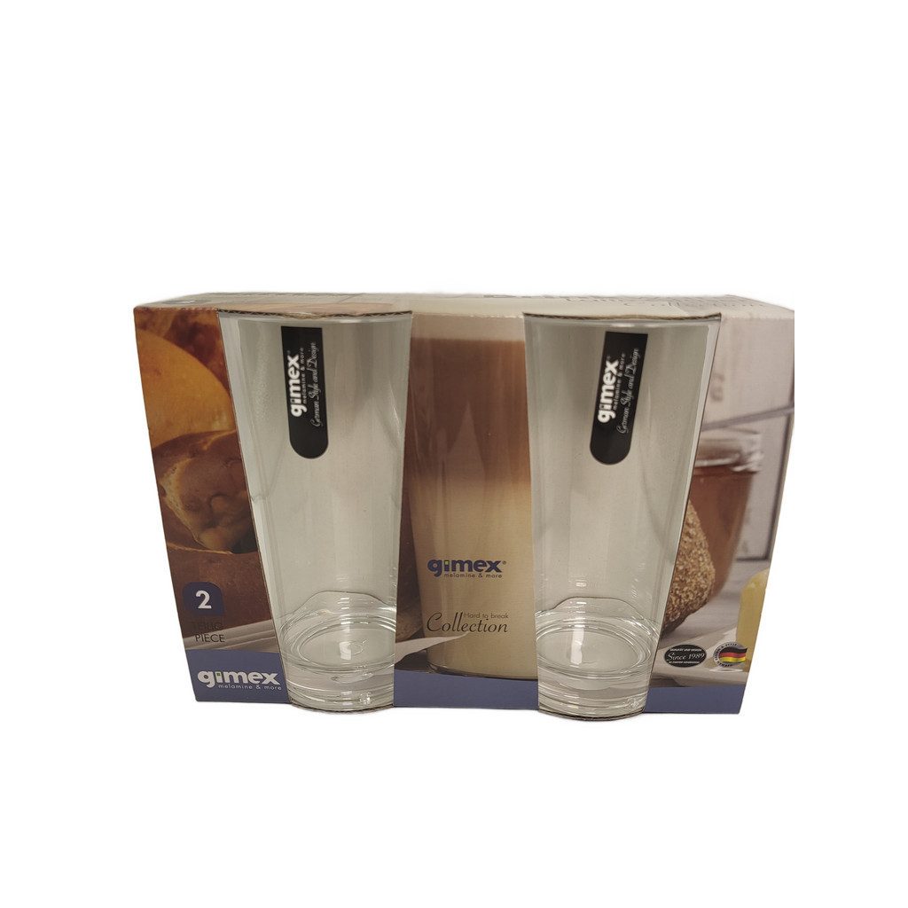 Gläser-Set Gimex Latte Macchiato Glas 2er-Set, klar 350 ml