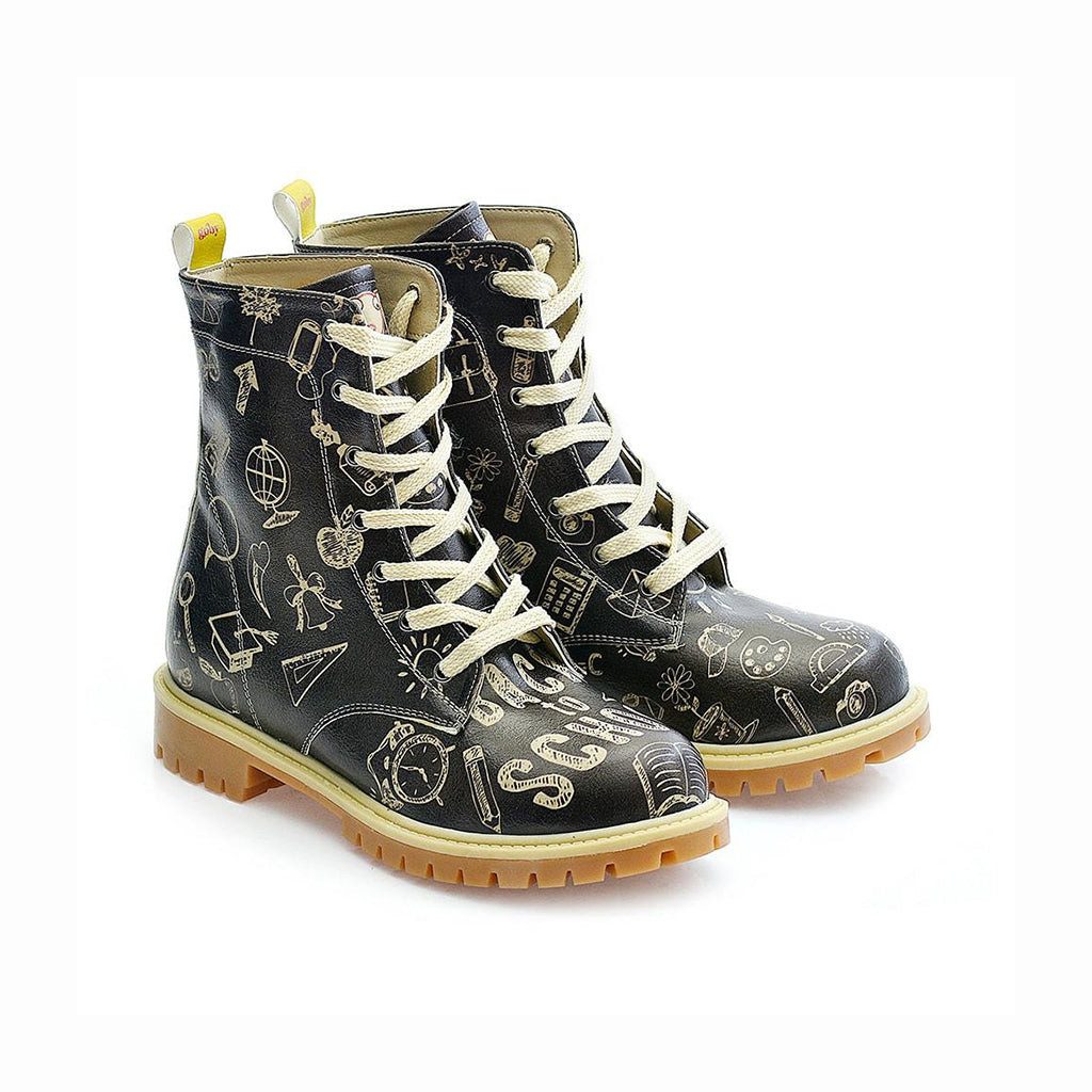 damen Boots, Schuhle Lover Stiefel BACK2SCHOOL Schnürstiefel