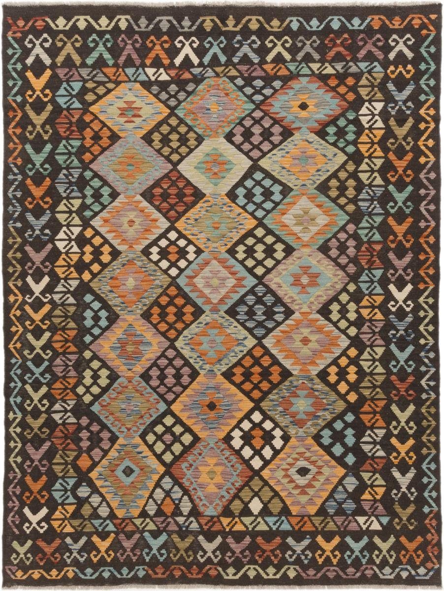 Orientteppich Kelim Afghan 179x234 Handgewebter Orientteppich, Nain Trading, rechteckig, Höhe: 3 mm