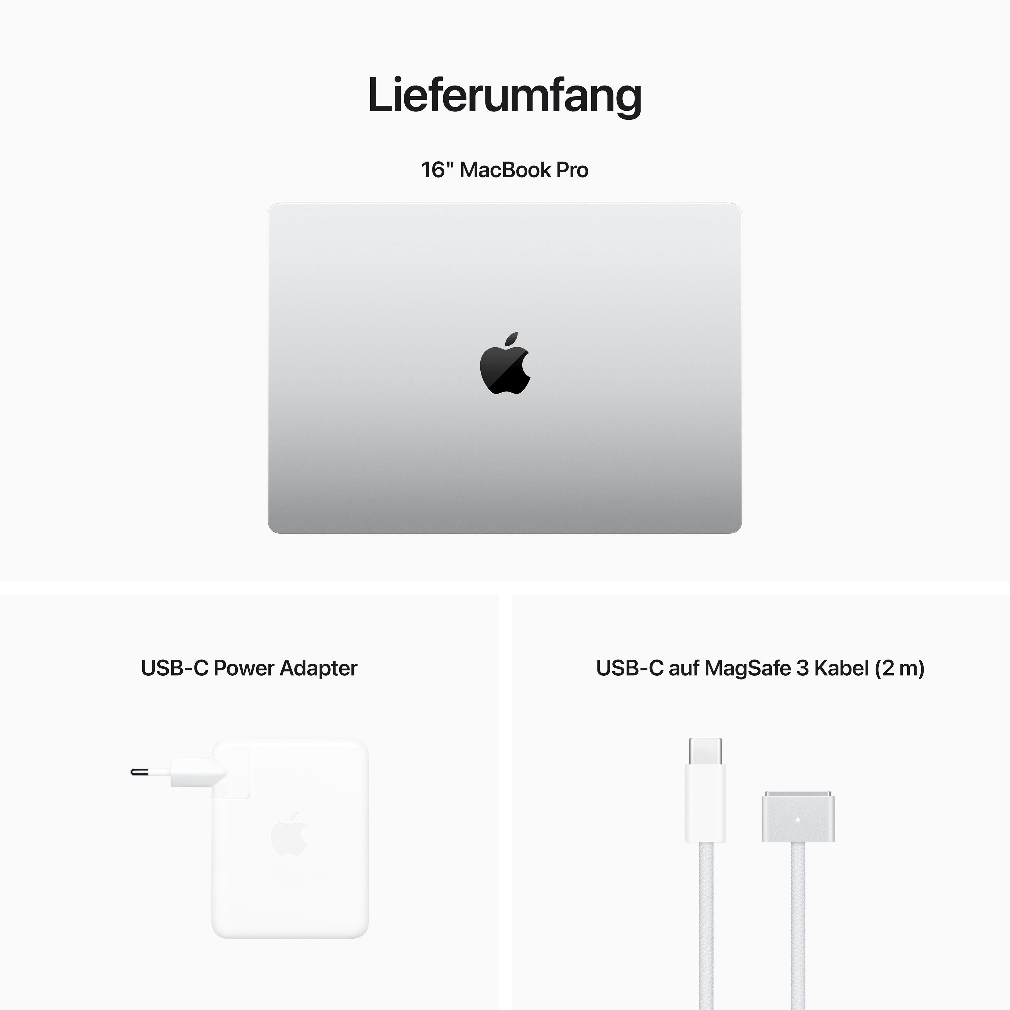 Apple MacBook (41,05 GB M2, Notebook SSD) Zoll, M2, Pro cm/16 512 Apple silver