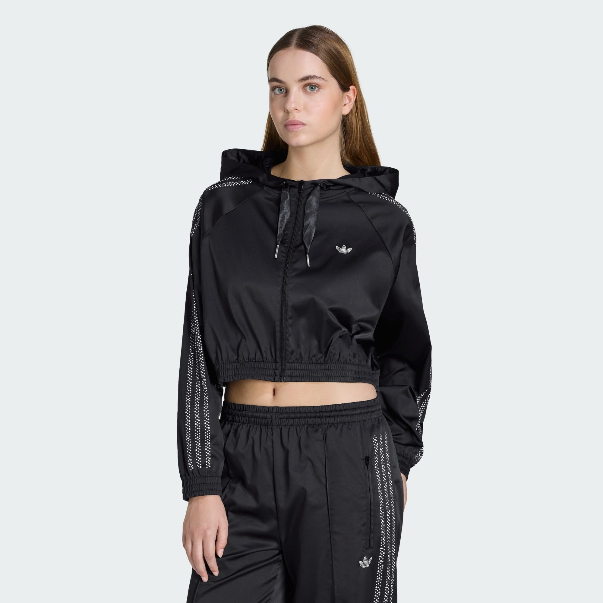 adidas Originals Kapuzensweatjacke PEARL CROPPED ZIP KAPUZENJACKE (1-tlg) günstig online kaufen