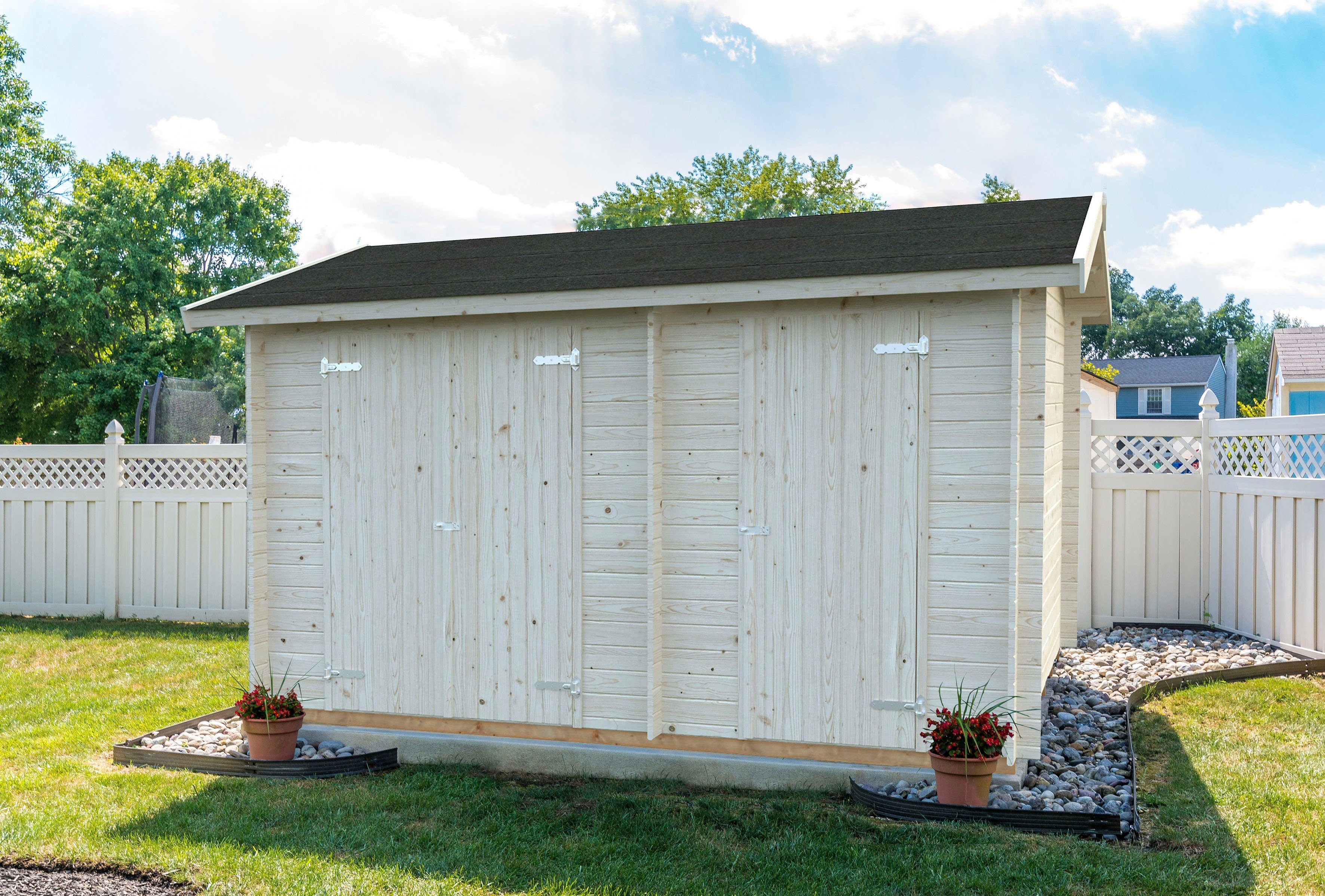 Palmako Gerätehaus Jari, BxT: 440x286 cm, natur