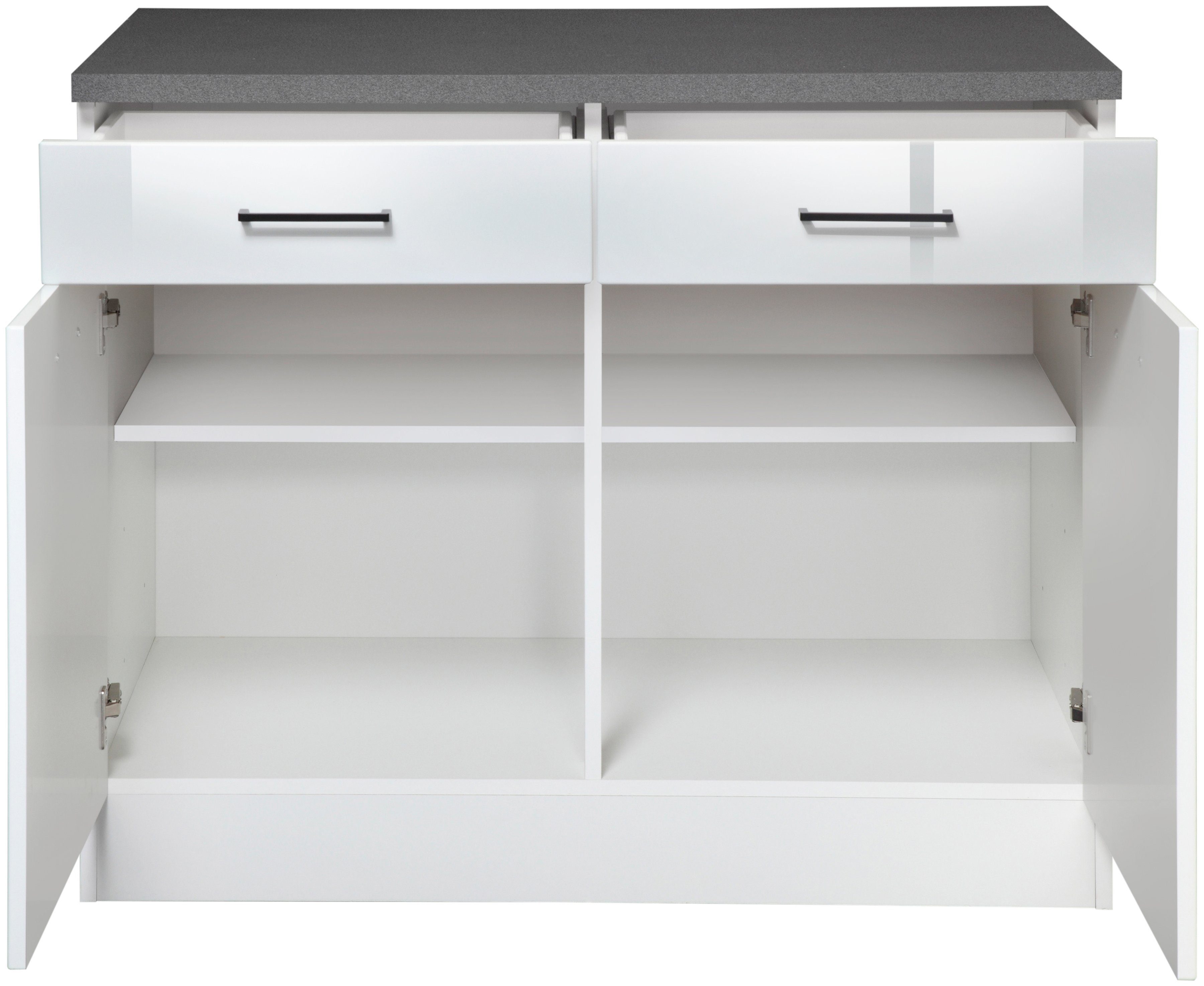 KOCHSTATION Unterschrank KS-Trier Breite 100 cm, für viel Stauraum