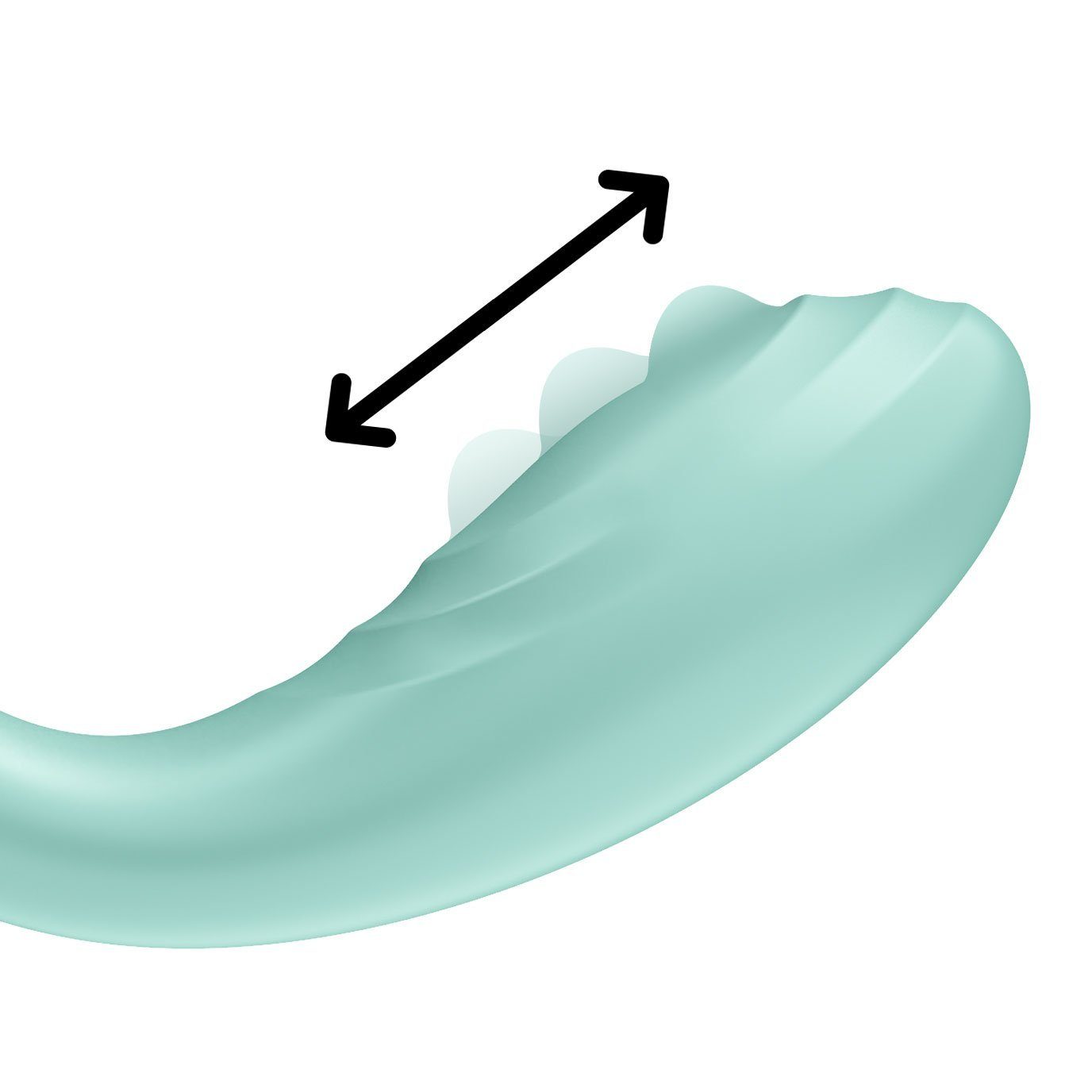 G-Punkt-Vibrator, (1-tlg) Klitoris-Stimulator wasserdicht, "Rrrolling Satisfyer Satisfyer Mint 22cm, Pleasure",