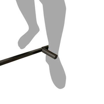 BAY-Sports Beinspreizer Spagattrainer Stretchinggerät Beinstrecker Spagatmaschine Beindehner (Stück), mit Zugstange, Schaumpolsterung, Pulverbeschichtetes Metall