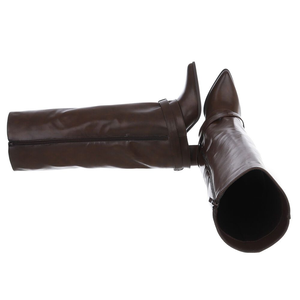 Ital-Design Elegante Stiefel mit Schnalle für Damen, Alltag und Freizeit Hi günstig online kaufen