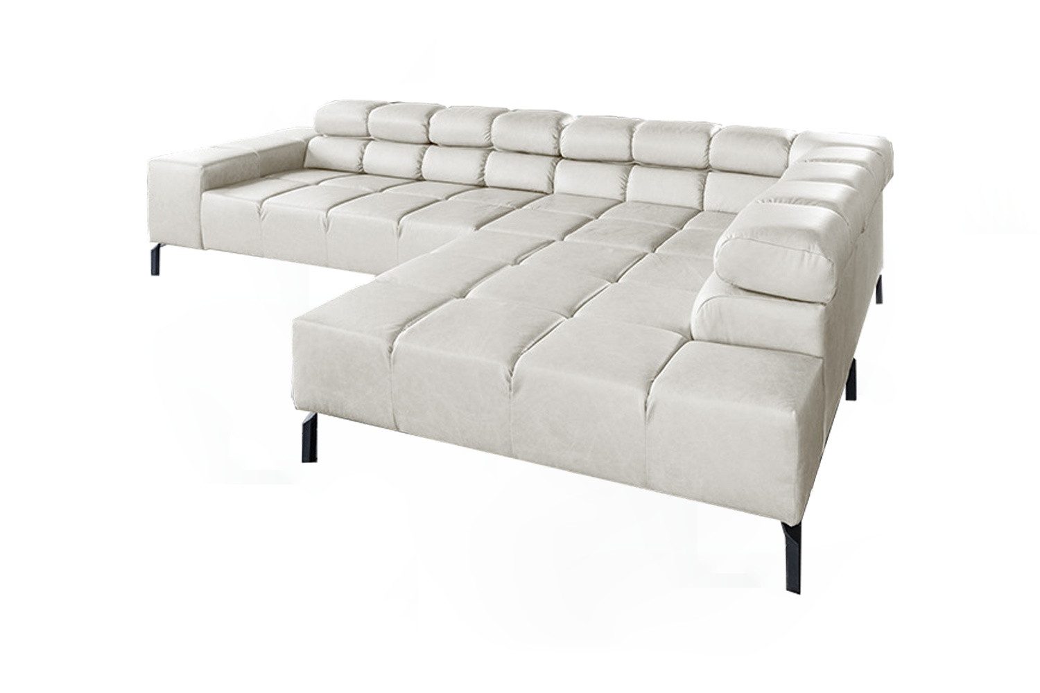 KAWOLA Ecksofa, L-Form rechts oder links Leder verschiedene Farben 321x216 cm