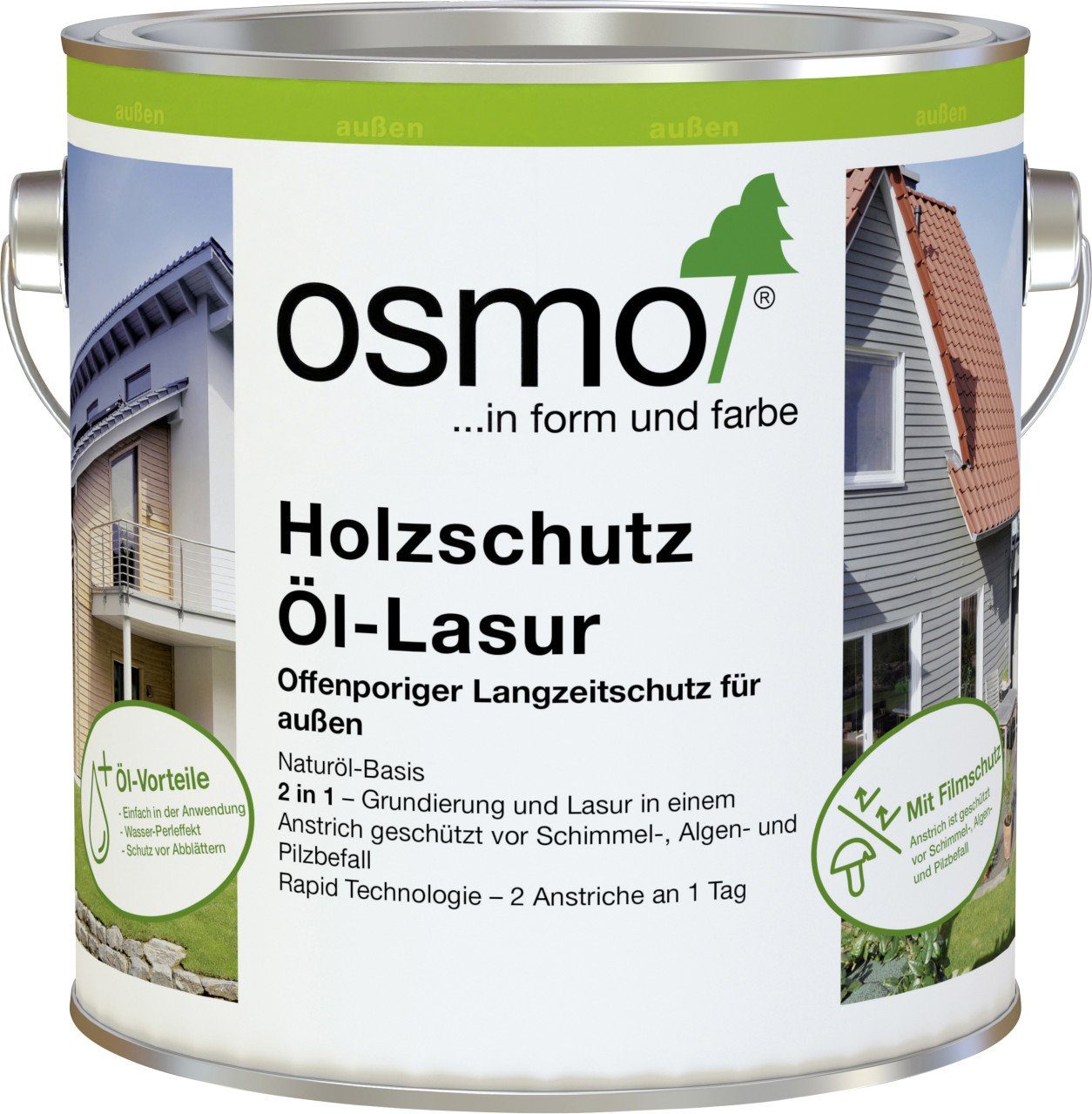 Osmo Hartholzöl Osmo Holzschutz Öl-Lasur 750 ml perlgrau