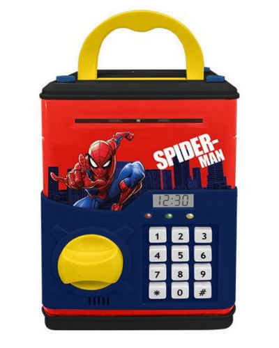 Kids Euroswan Spardose Digitale Münzbank Spardose Spider-Man Tresor