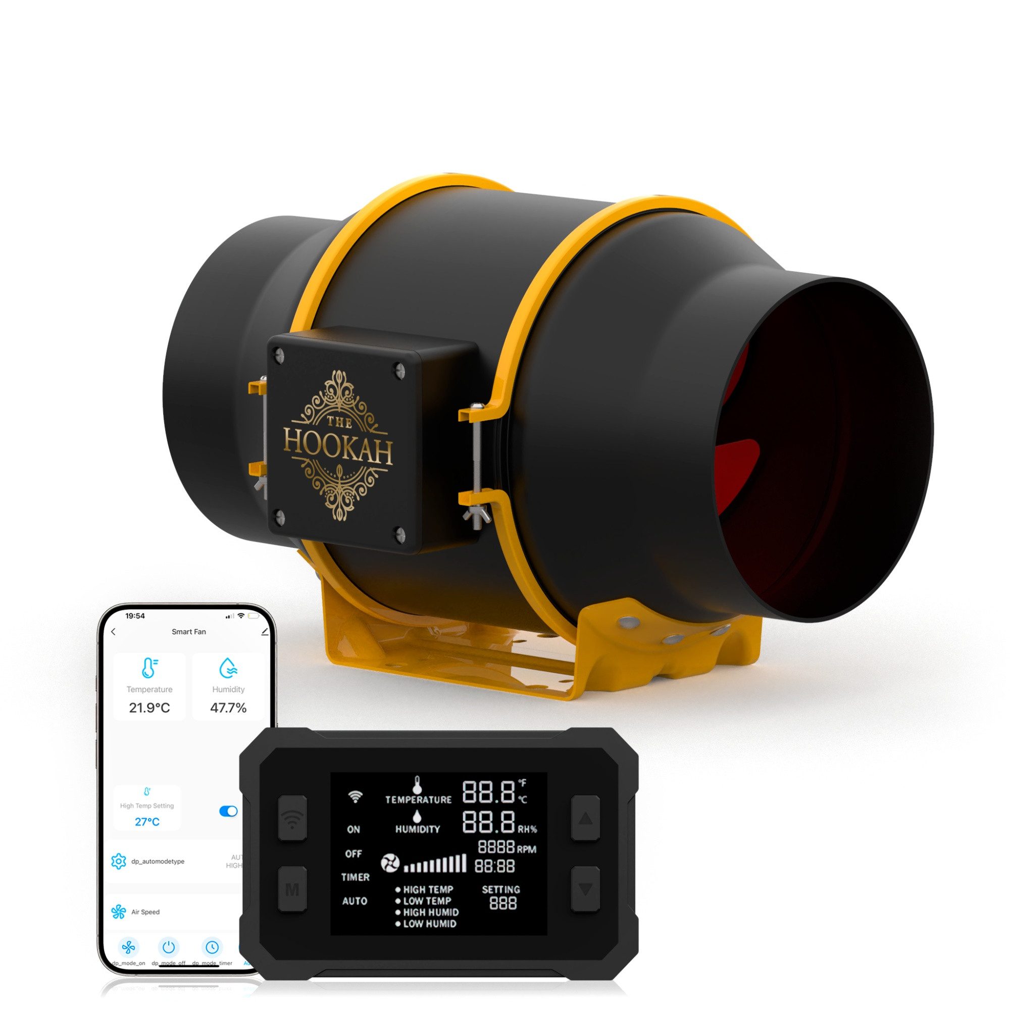 THE HOOKAH Bodenventilator WiFi Rohrventilator 150mm günstig online kaufen