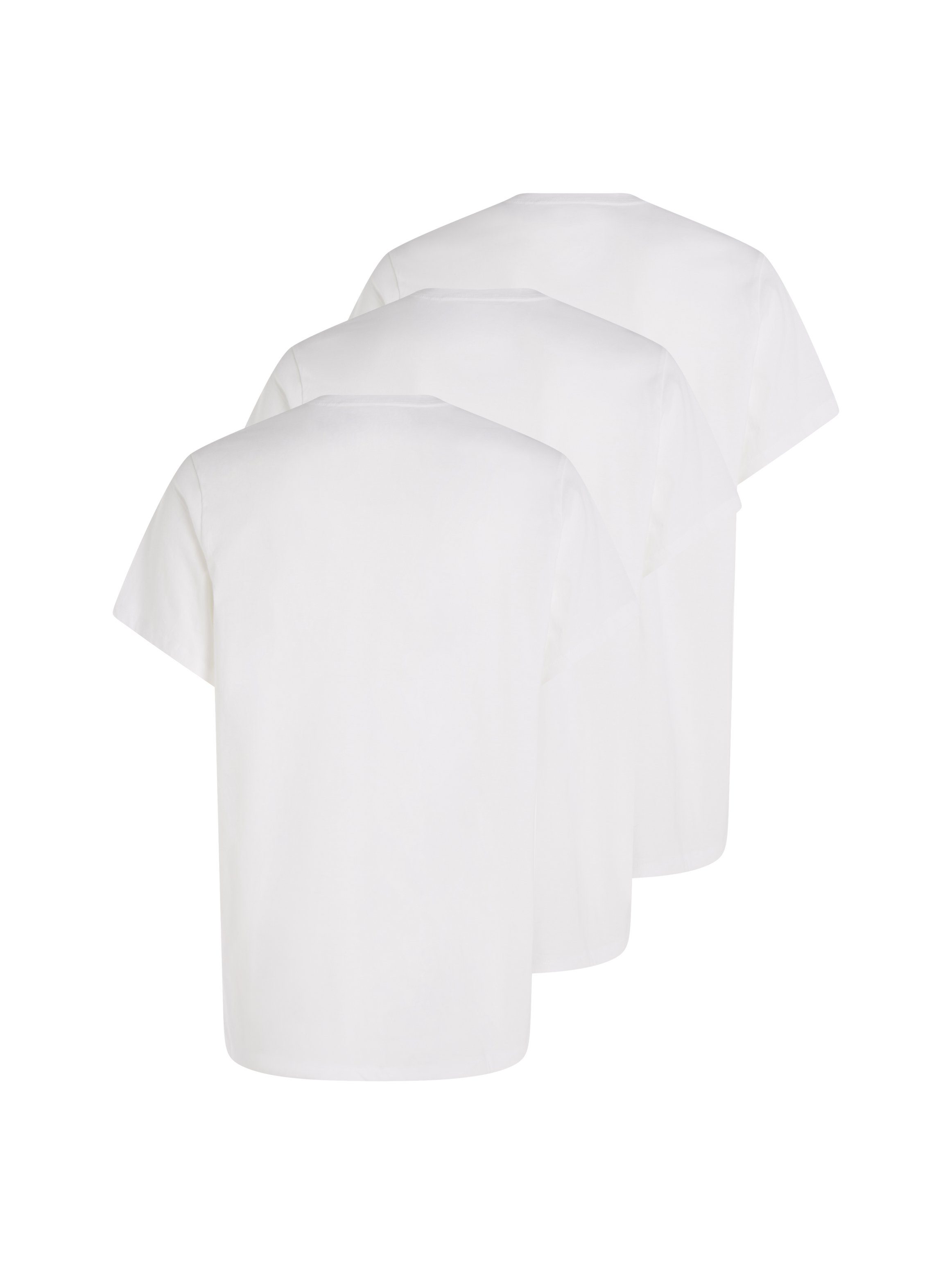 T-Shirt Calvin (3er-Pack) weiß Underwear uni Klein