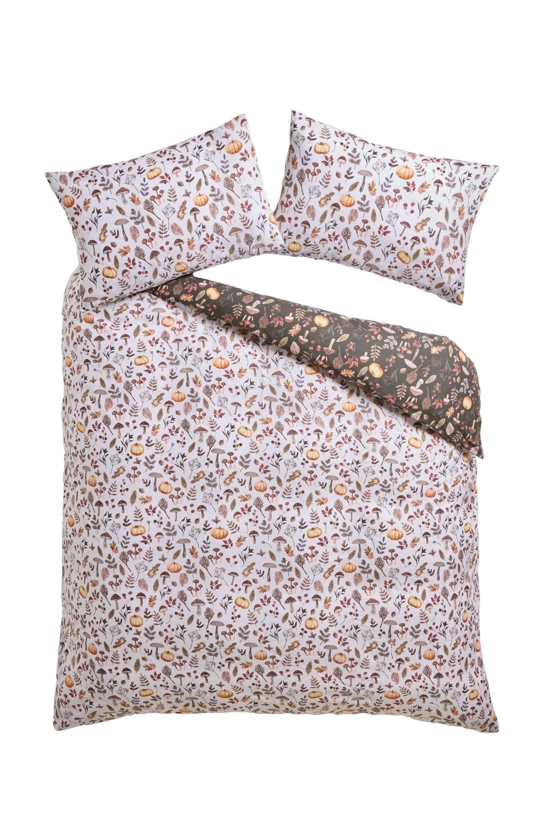 Next Bett-Set Wendbare Bettbgarnitur, herbstliches Kürbismotiv, günstig online kaufen