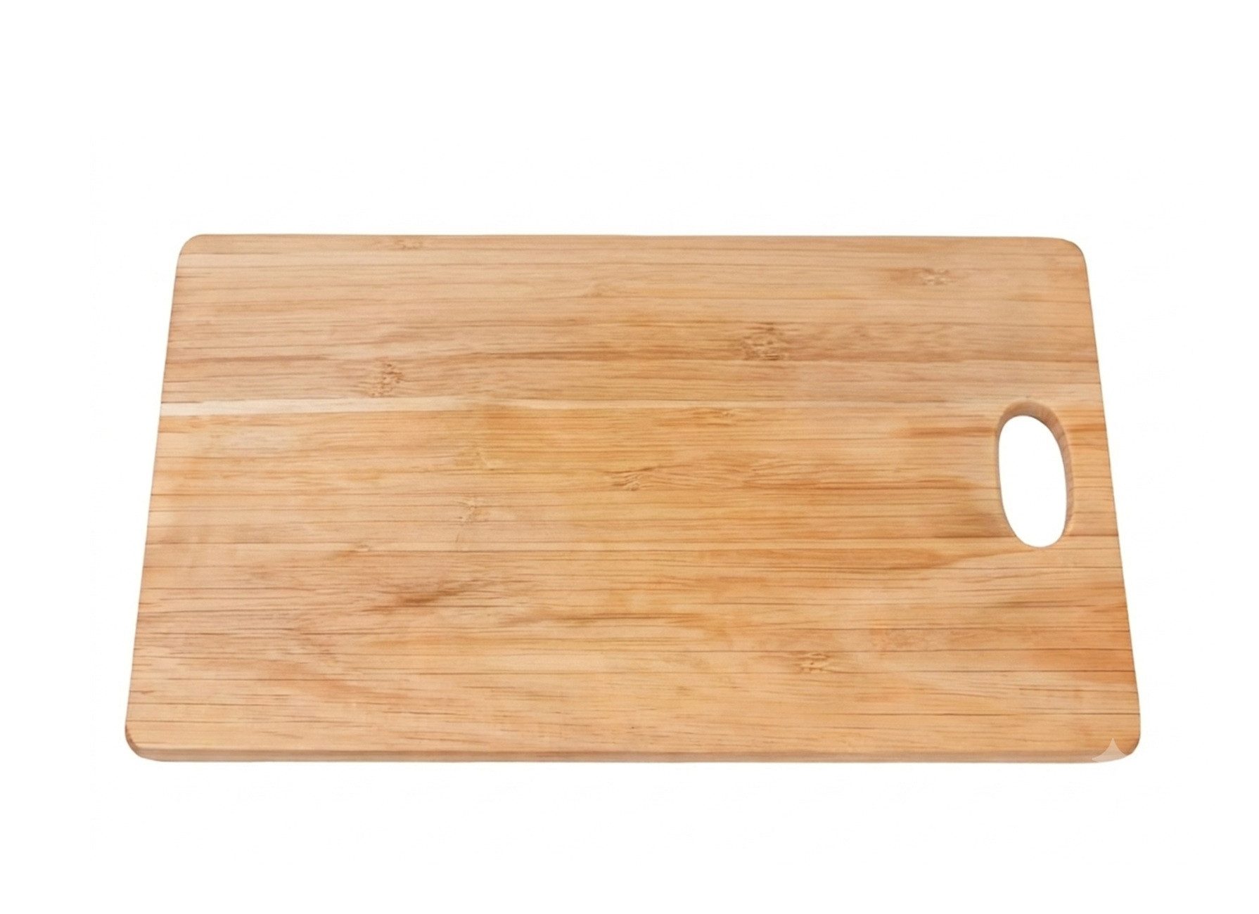 Cheffinger Schneidebrett, Bambus, (1-St), mit Griff, 32 x 20 x 1 cm, Bambus