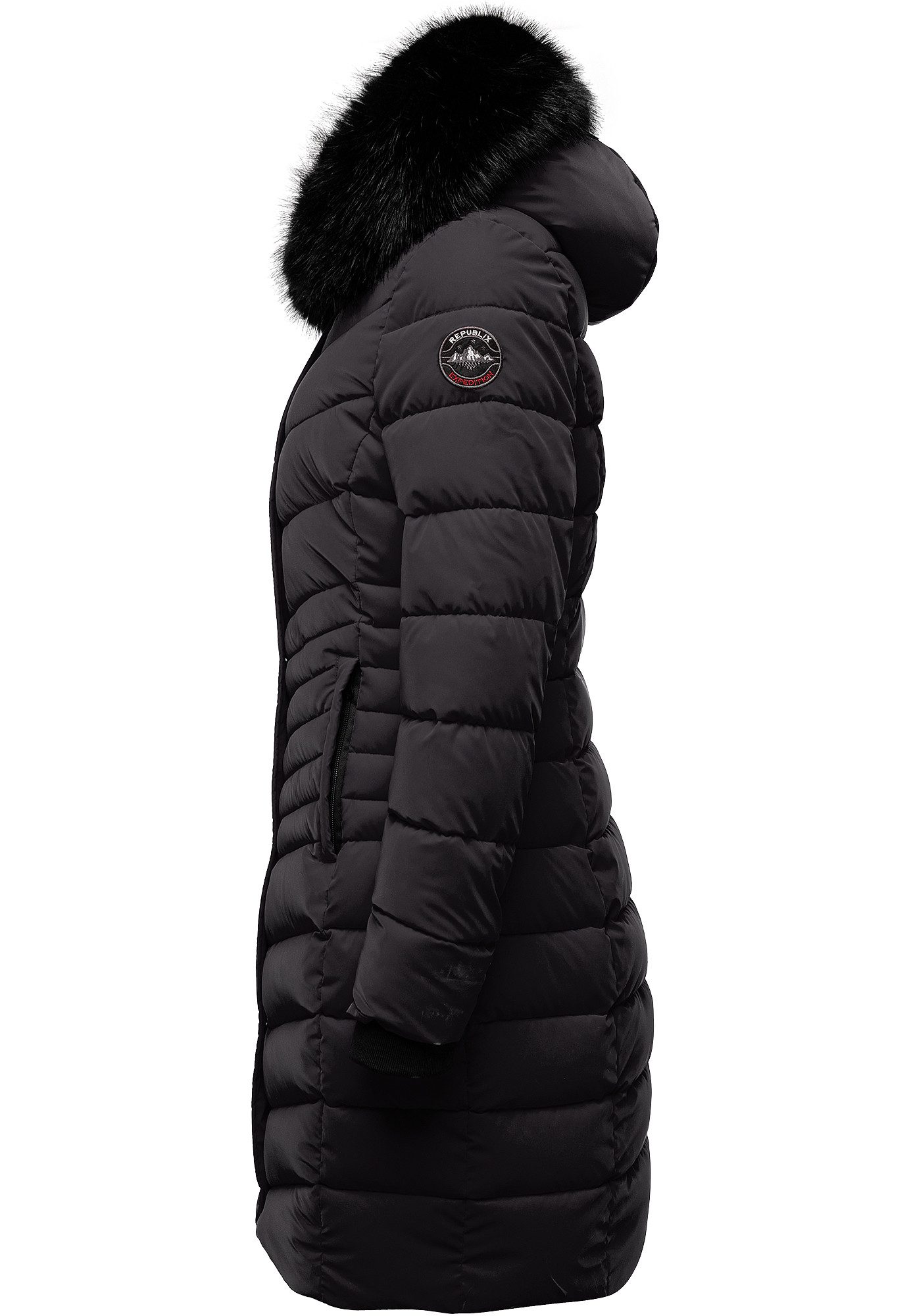 REPUBLIX Winterjacke ZOE Damen Gefütterte Dicke Glanz Winter Jacke Mantel P günstig online kaufen
