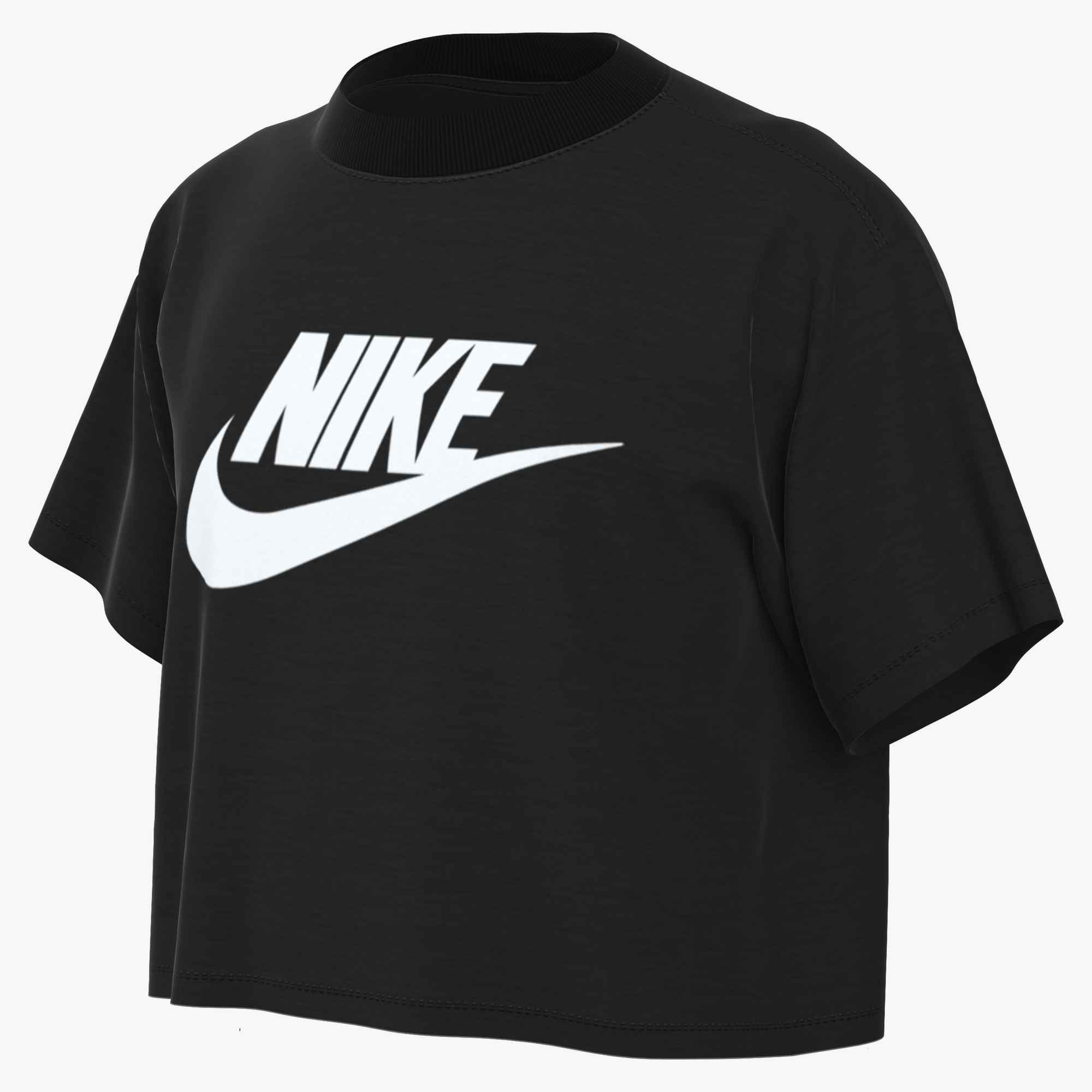 Nike Sportswear Laufshirt Nike Sportswear Big Kids' (Girls) Cropped T-Shirt für Jugendliche, für sportliche Aktivitäten, aus weicher Baumwolle
