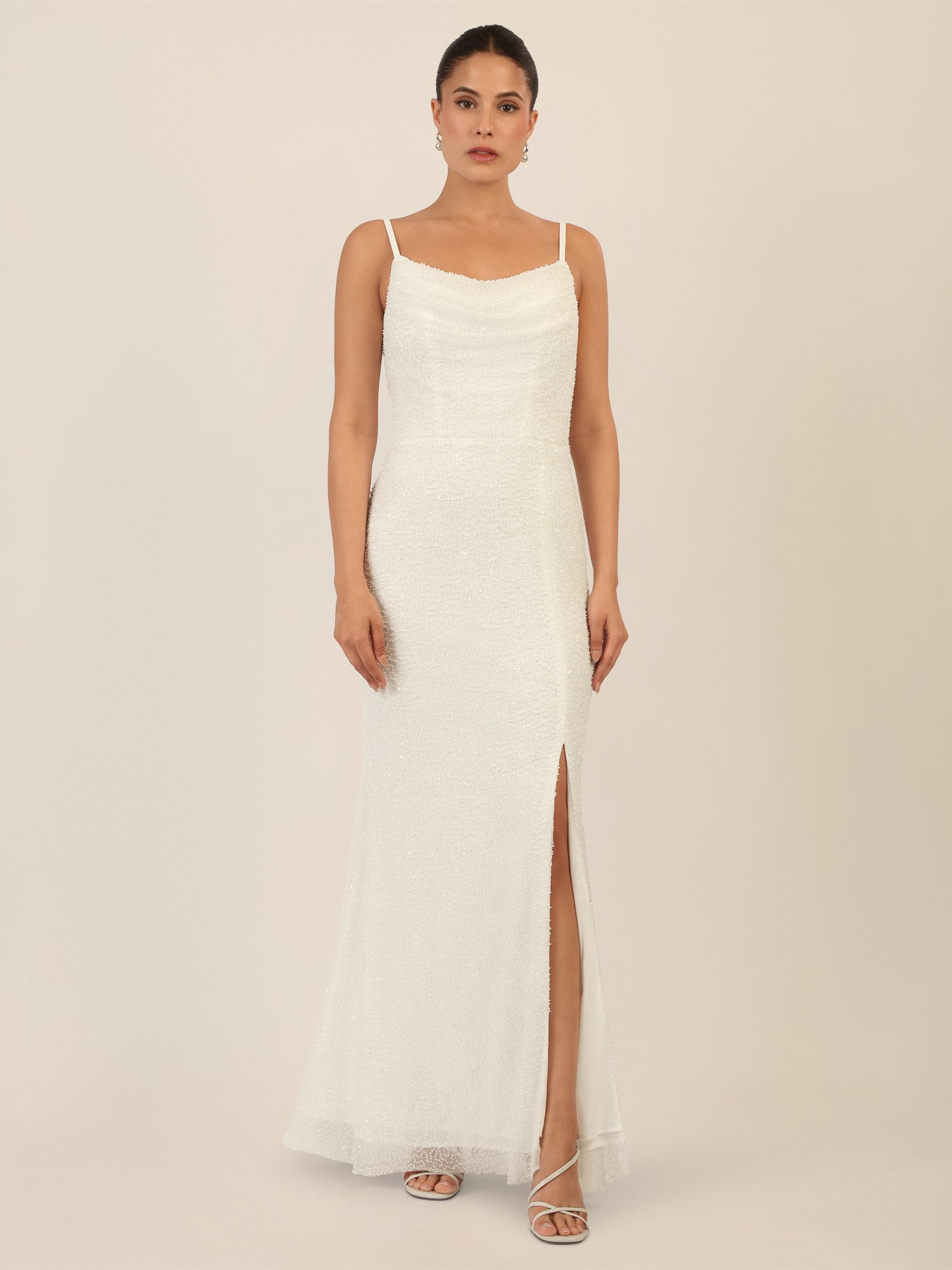 Apart Abendkleid mit Wasserfall-Ausschnitt günstig online kaufen