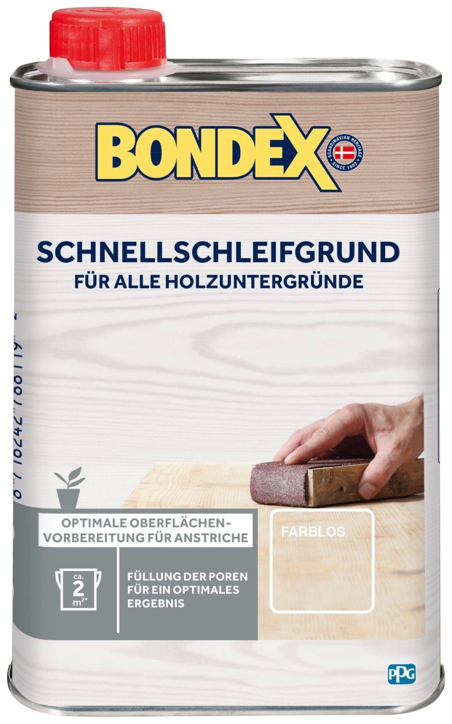 Bondex Holzgrundierung BONDEX SCHNELLSCHLEIFGRUND Farblos 0,25 l